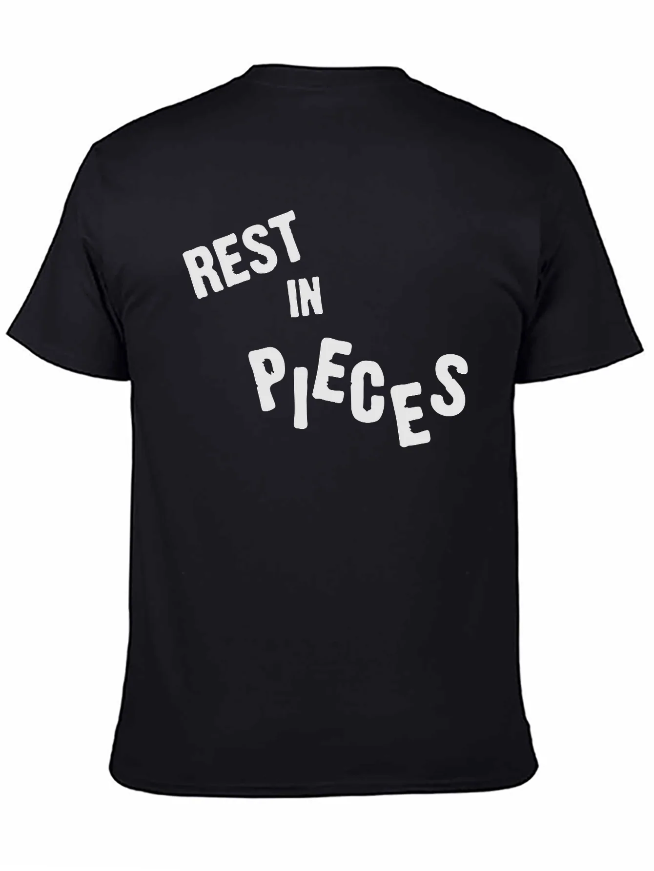 Rest In Pieces Graphic Black T-Shirt