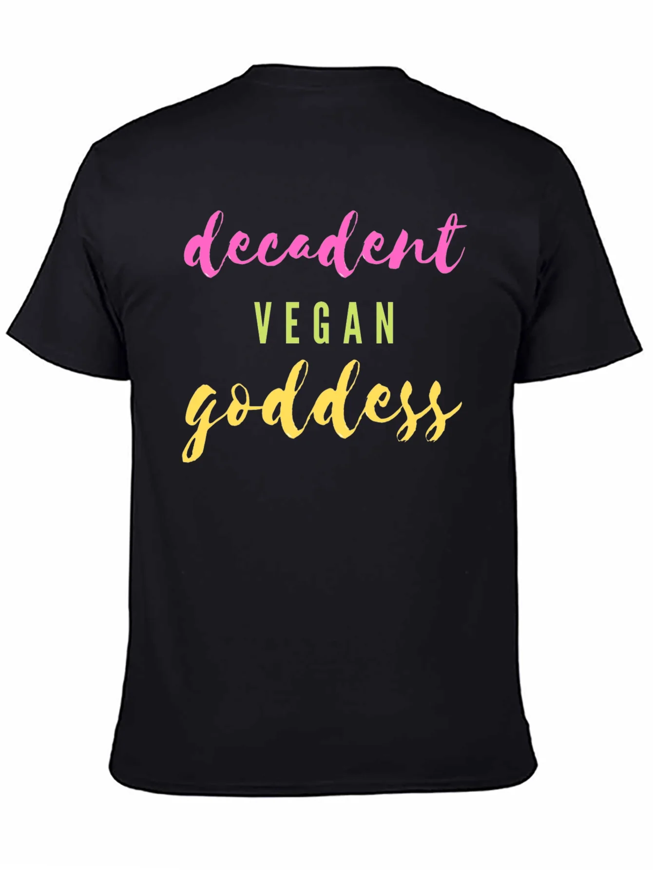 Decadent Vegan Goddess T-Shirt - Trendy Graphic Tee