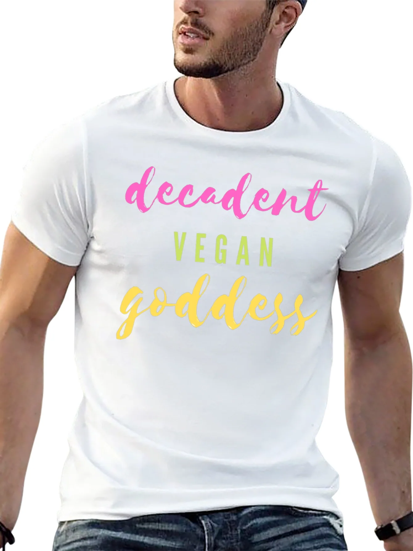 Decadent Vegan Goddess T-Shirt - Trendy Graphic Tee
