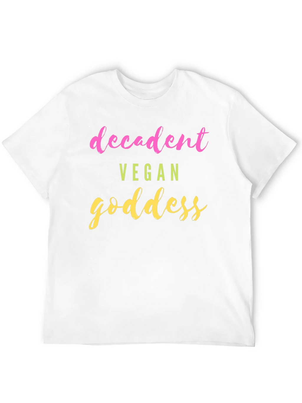 Decadent Vegan Goddess T-Shirt - Trendy Graphic Tee