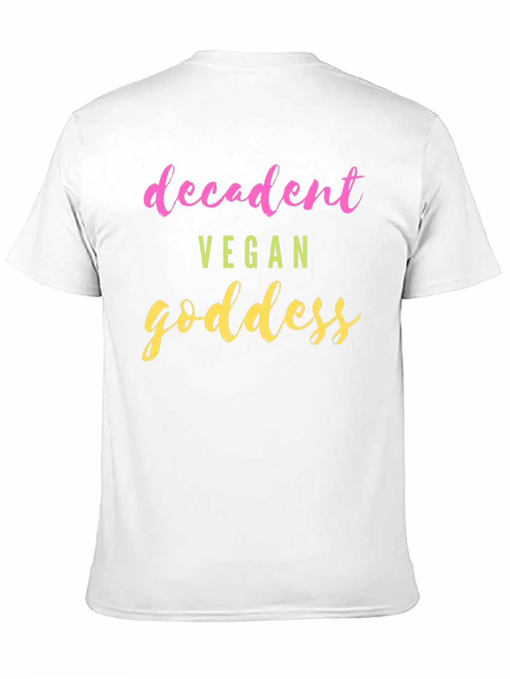 Decadent Vegan Goddess T-Shirt - Trendy Graphic Tee