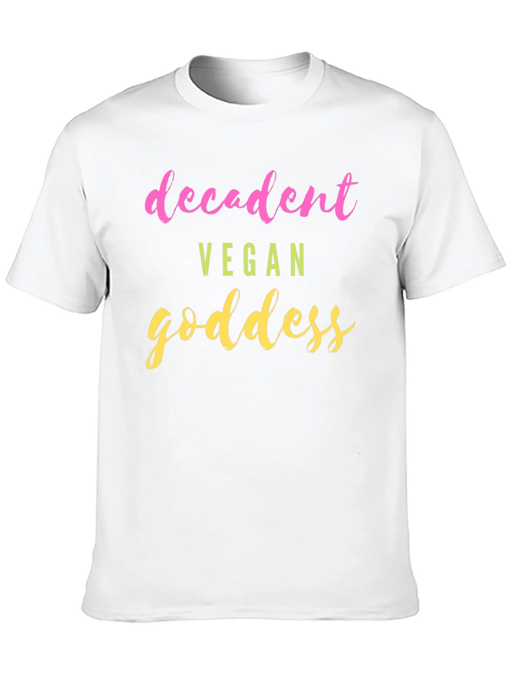 Decadent Vegan Goddess T-Shirt - Trendy Graphic Tee