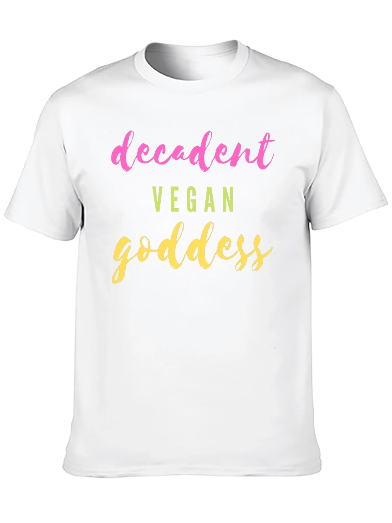Decadent Vegan Goddess T-Shirt - Trendy Graphic Tee