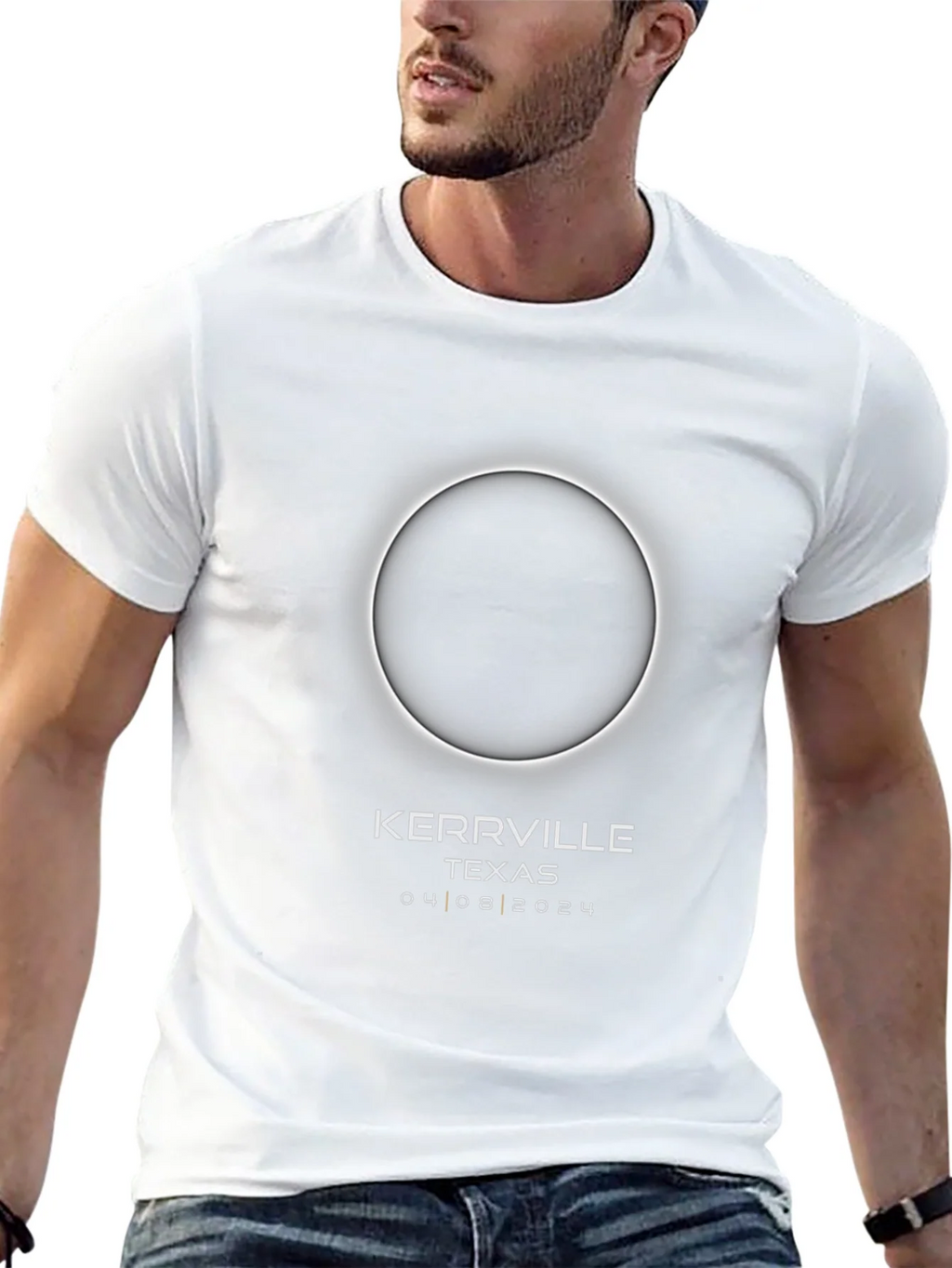 Kerrville Texas Eclipse 04 08 2024 Black T-Shirt