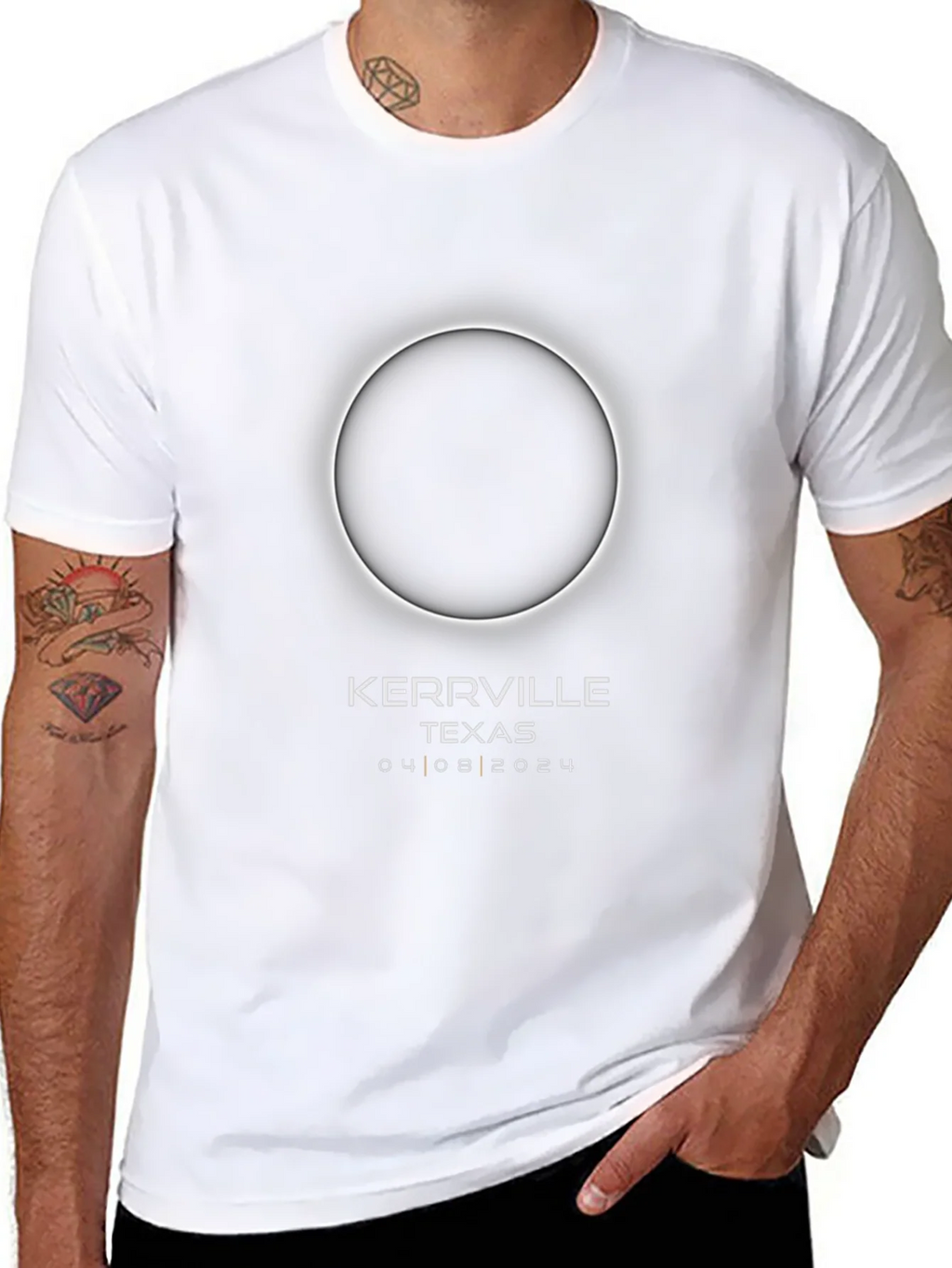 Kerrville Texas Eclipse 04 08 2024 Black T-Shirt