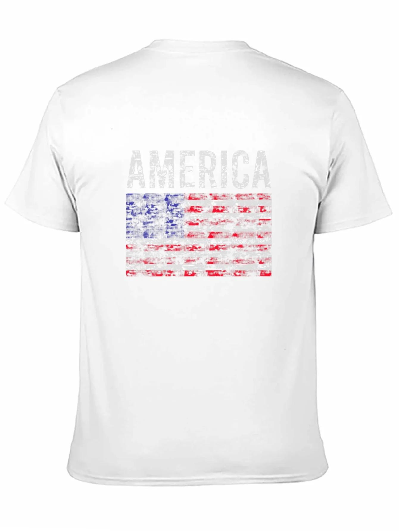 America Flag Distressed T-Shirt