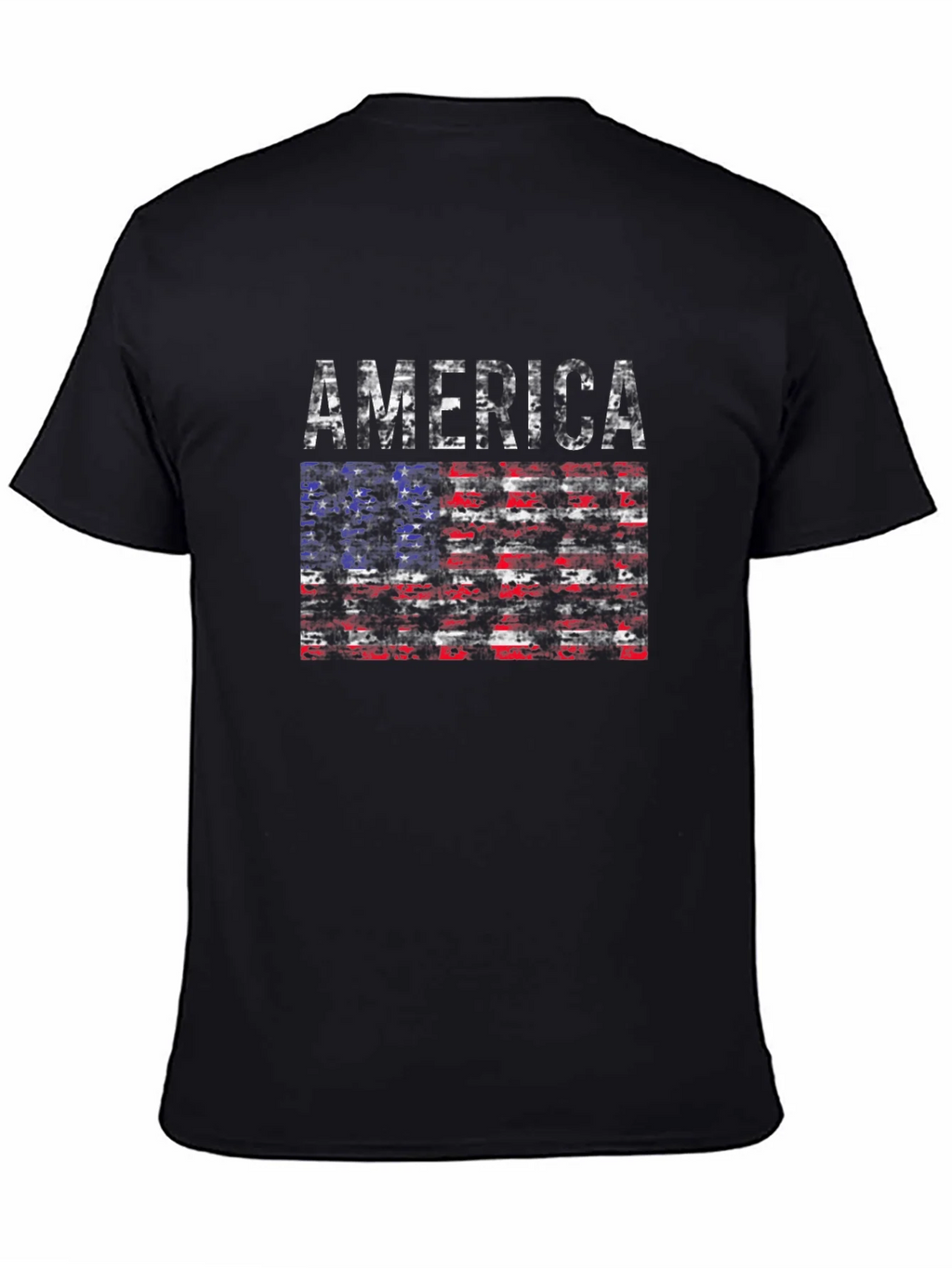 America Flag Distressed T-Shirt