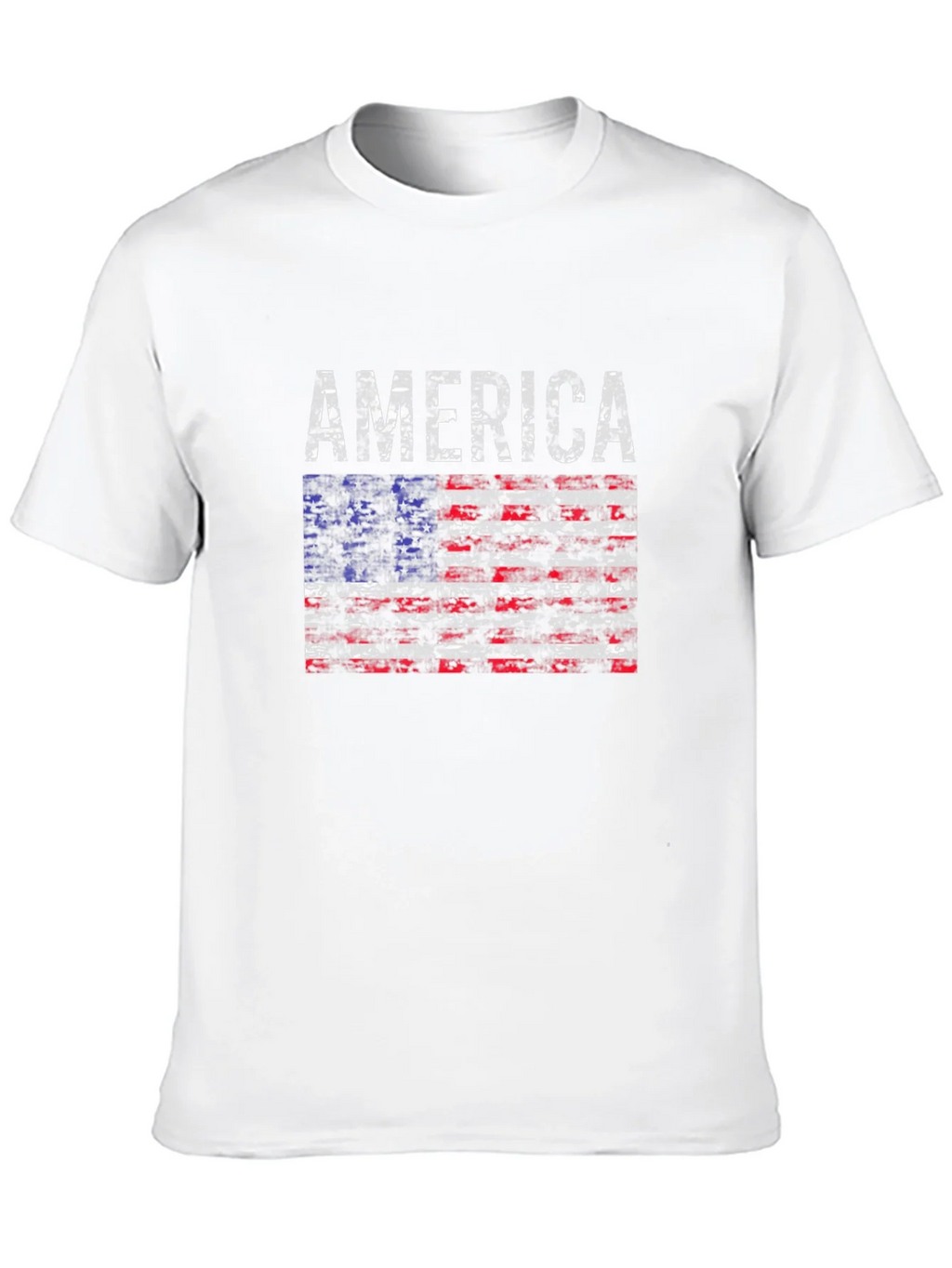 America Flag Distressed T-Shirt