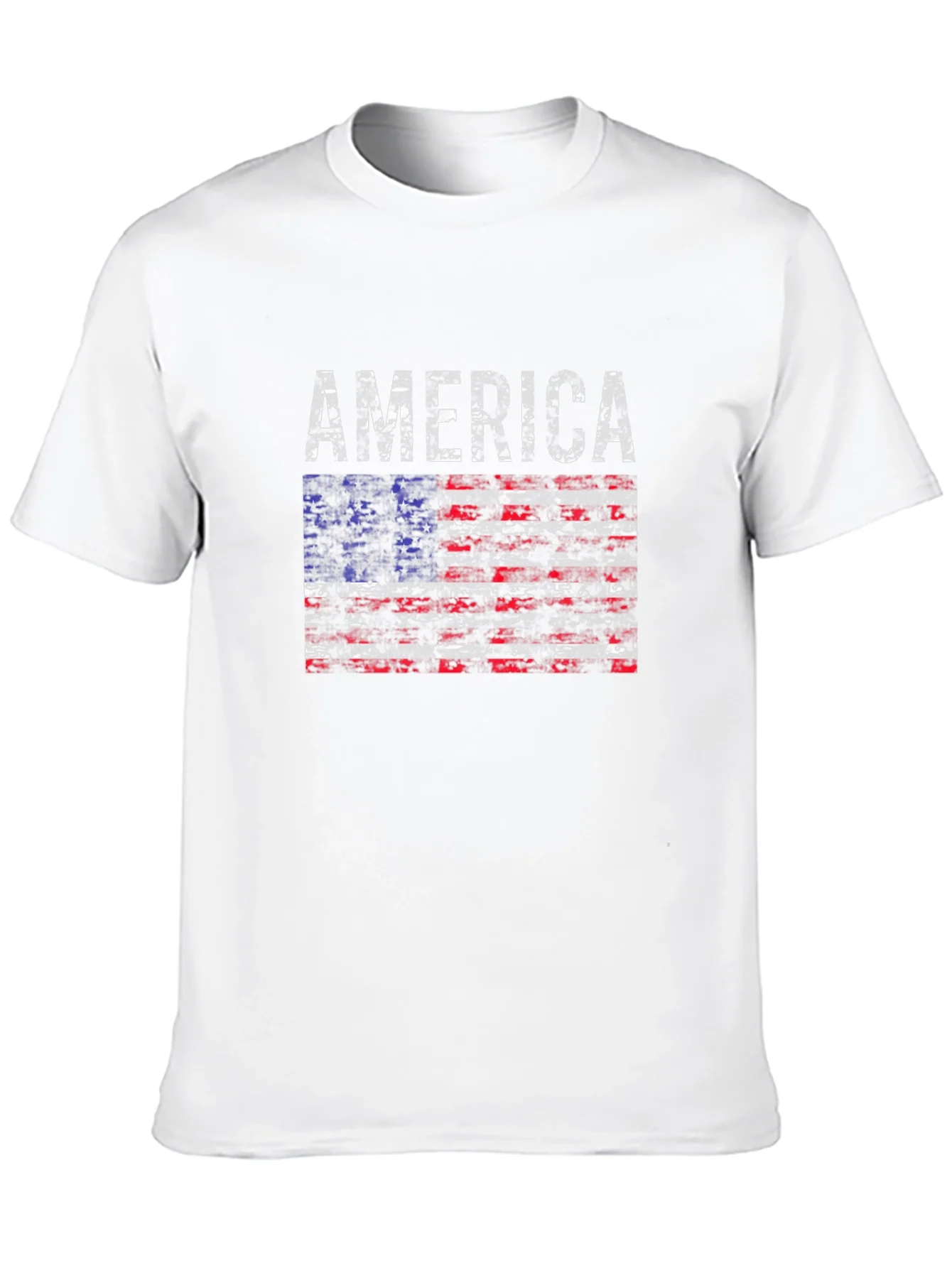 America Flag Distressed T-Shirt