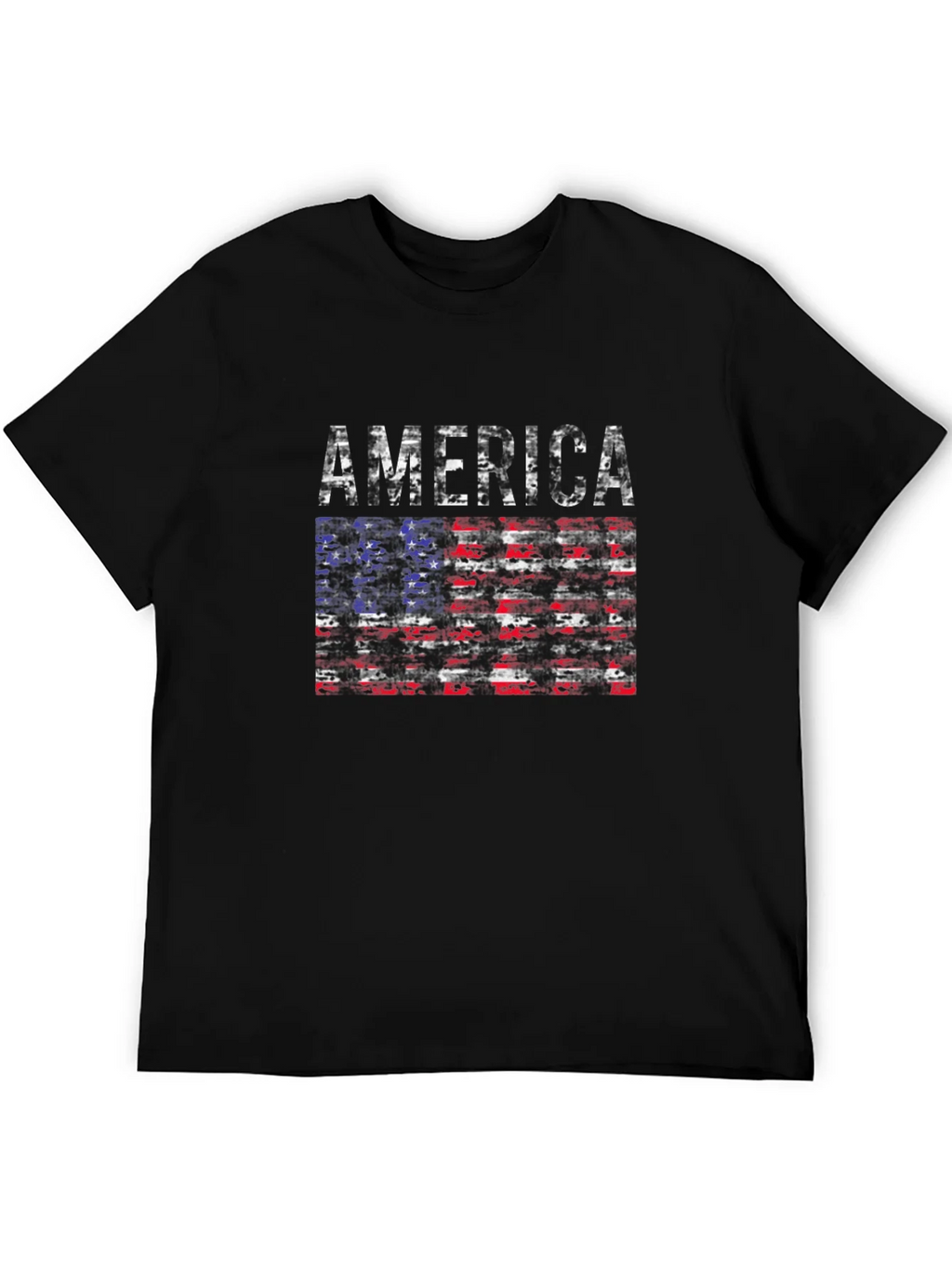 America Flag Distressed T-Shirt