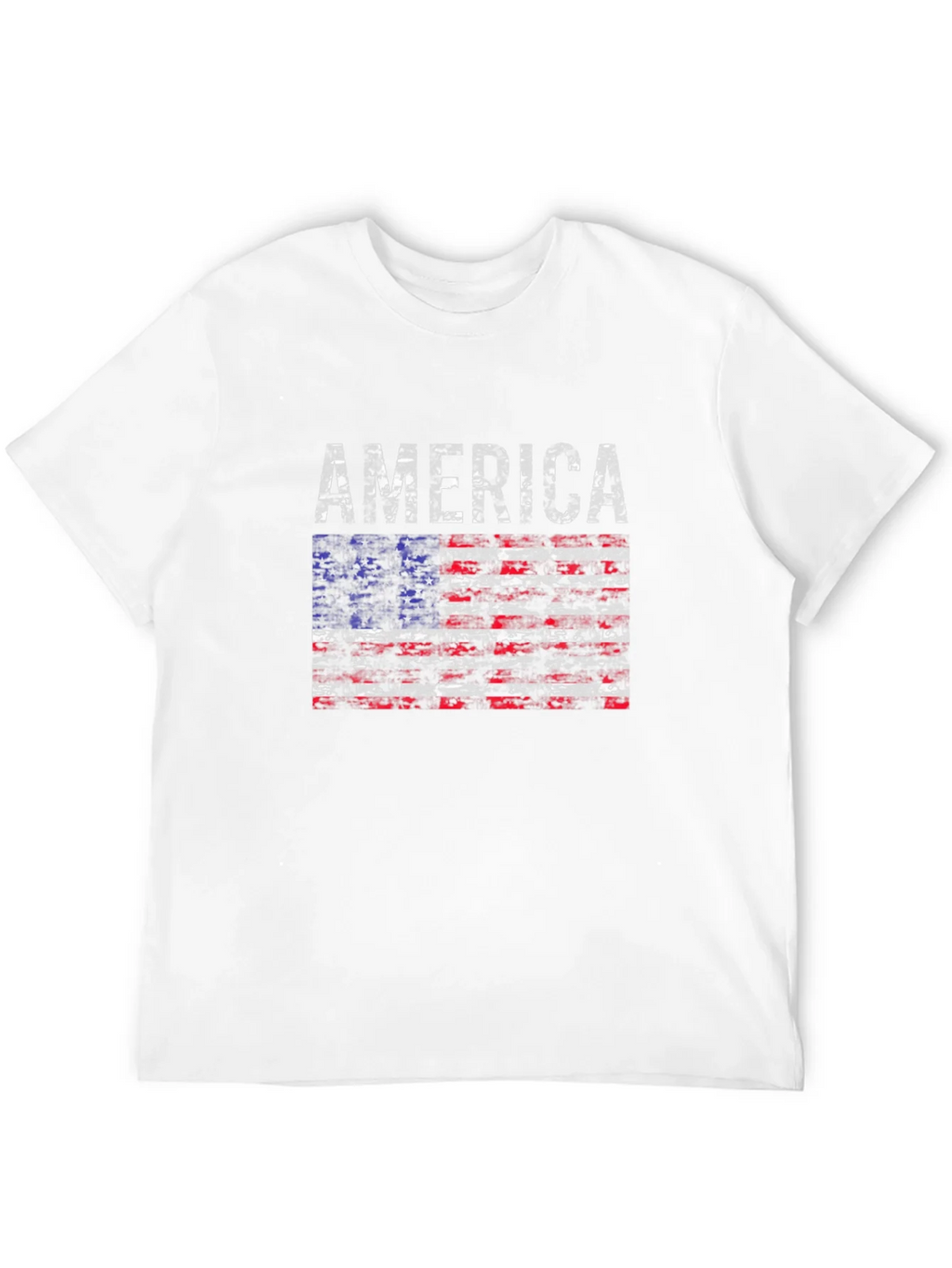 America Flag Distressed T-Shirt