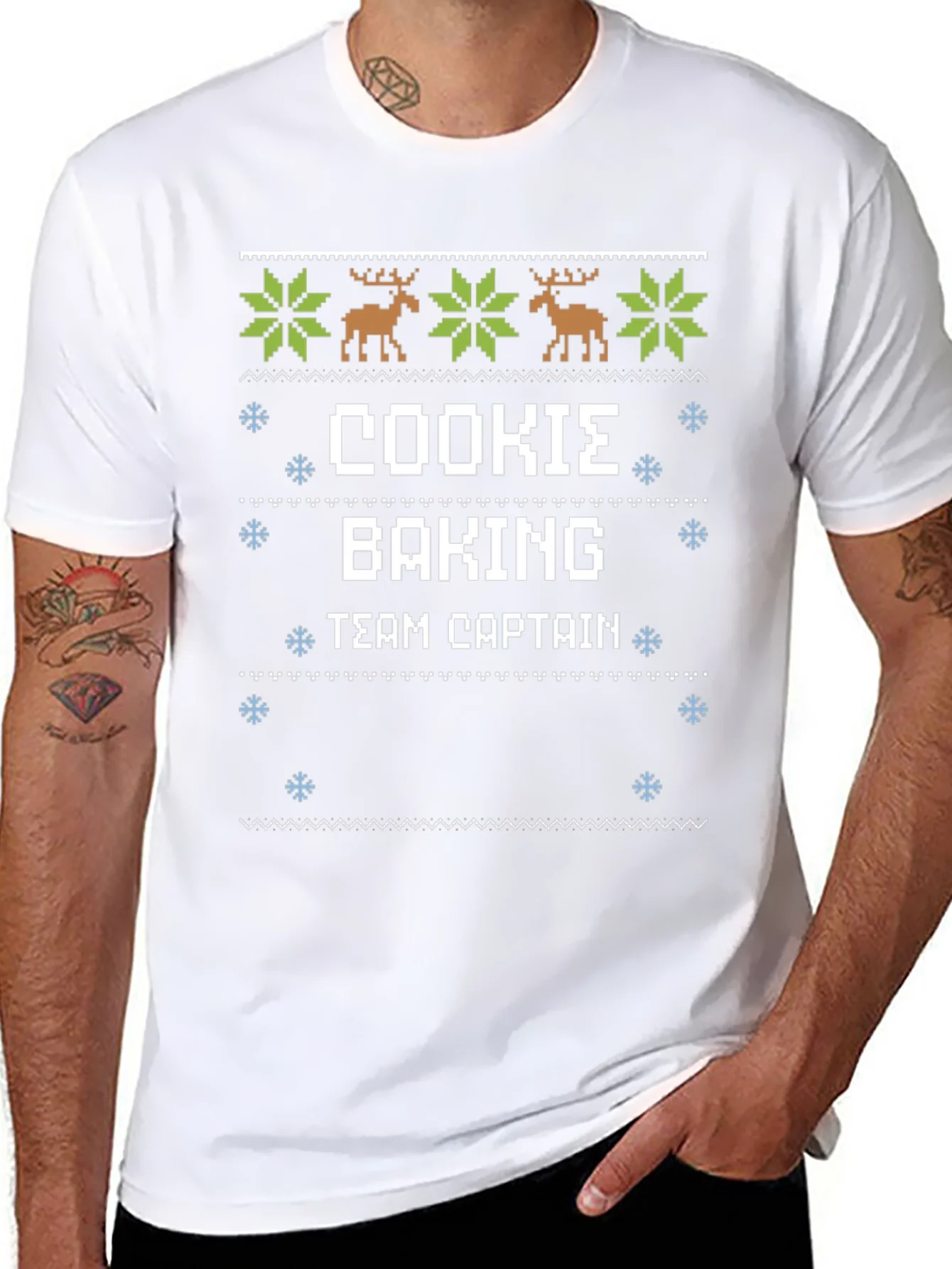 Cookie Baking Team Captain Ugly Christmas Sweater T-Shirt