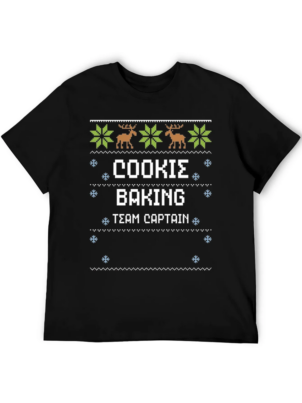 Cookie Baking Team Captain Ugly Christmas Sweater T-Shirt