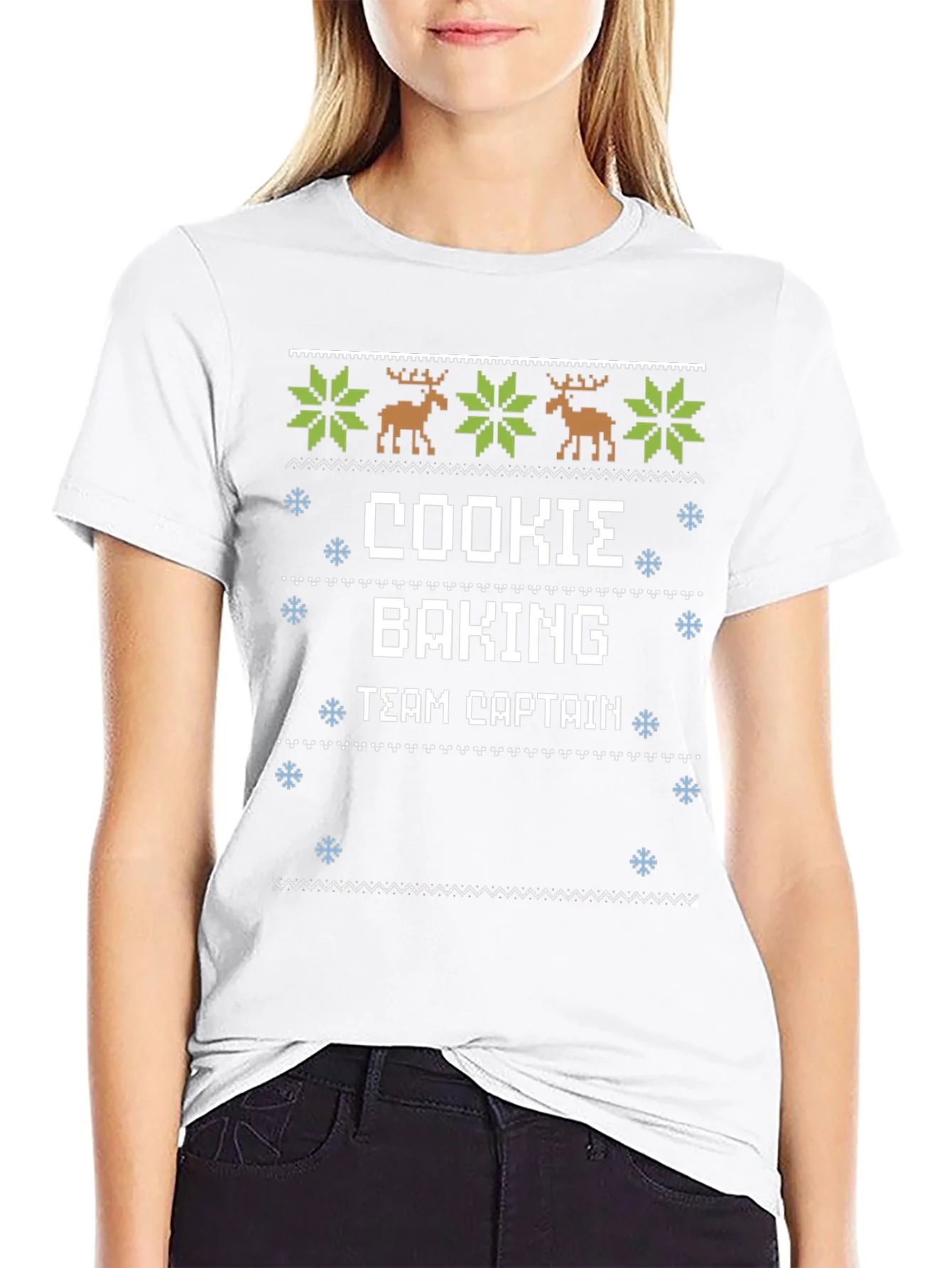 Cookie Baking Team Captain Ugly Christmas Sweater T-Shirt