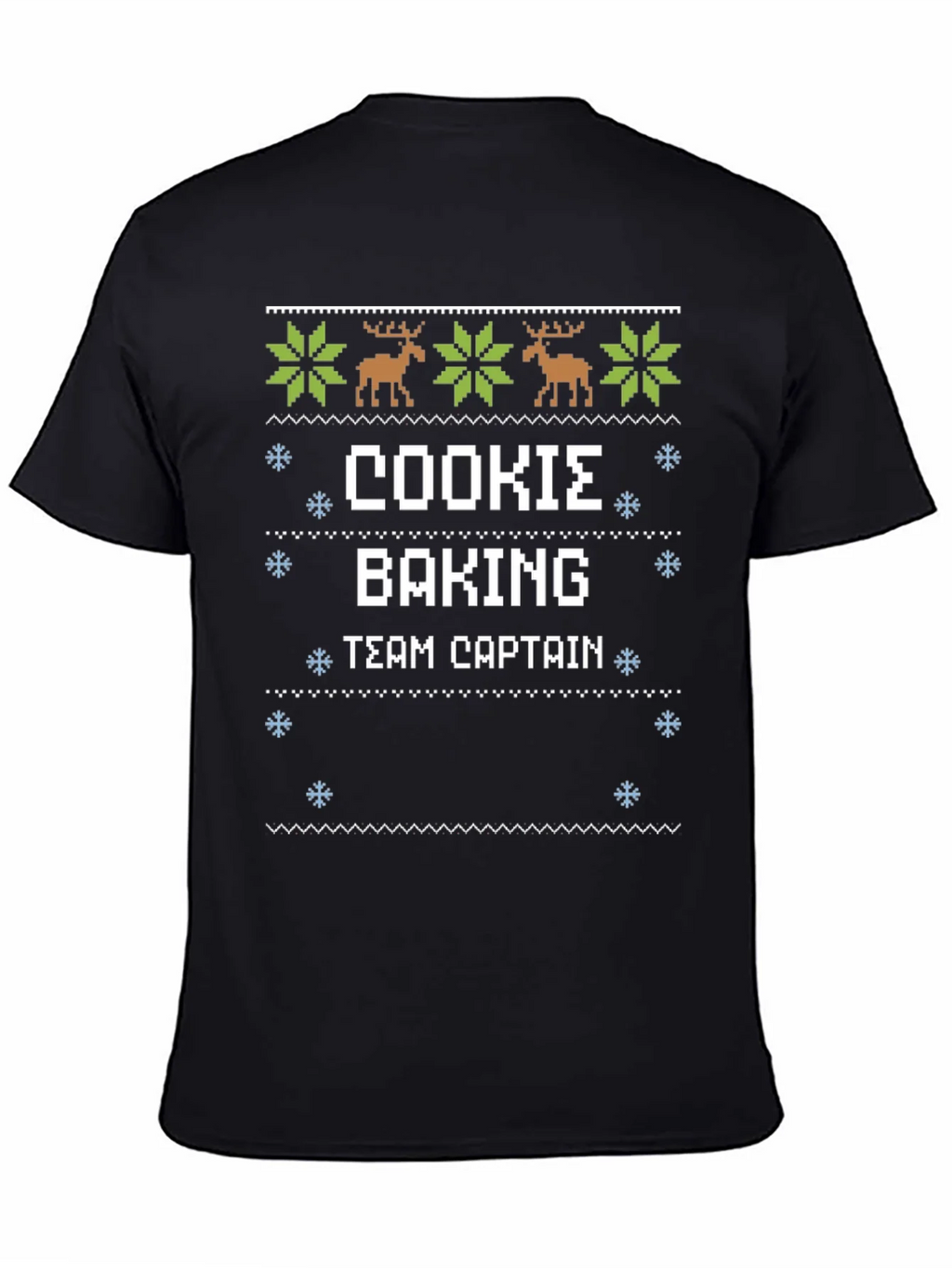 Cookie Baking Team Captain Ugly Christmas Sweater T-Shirt