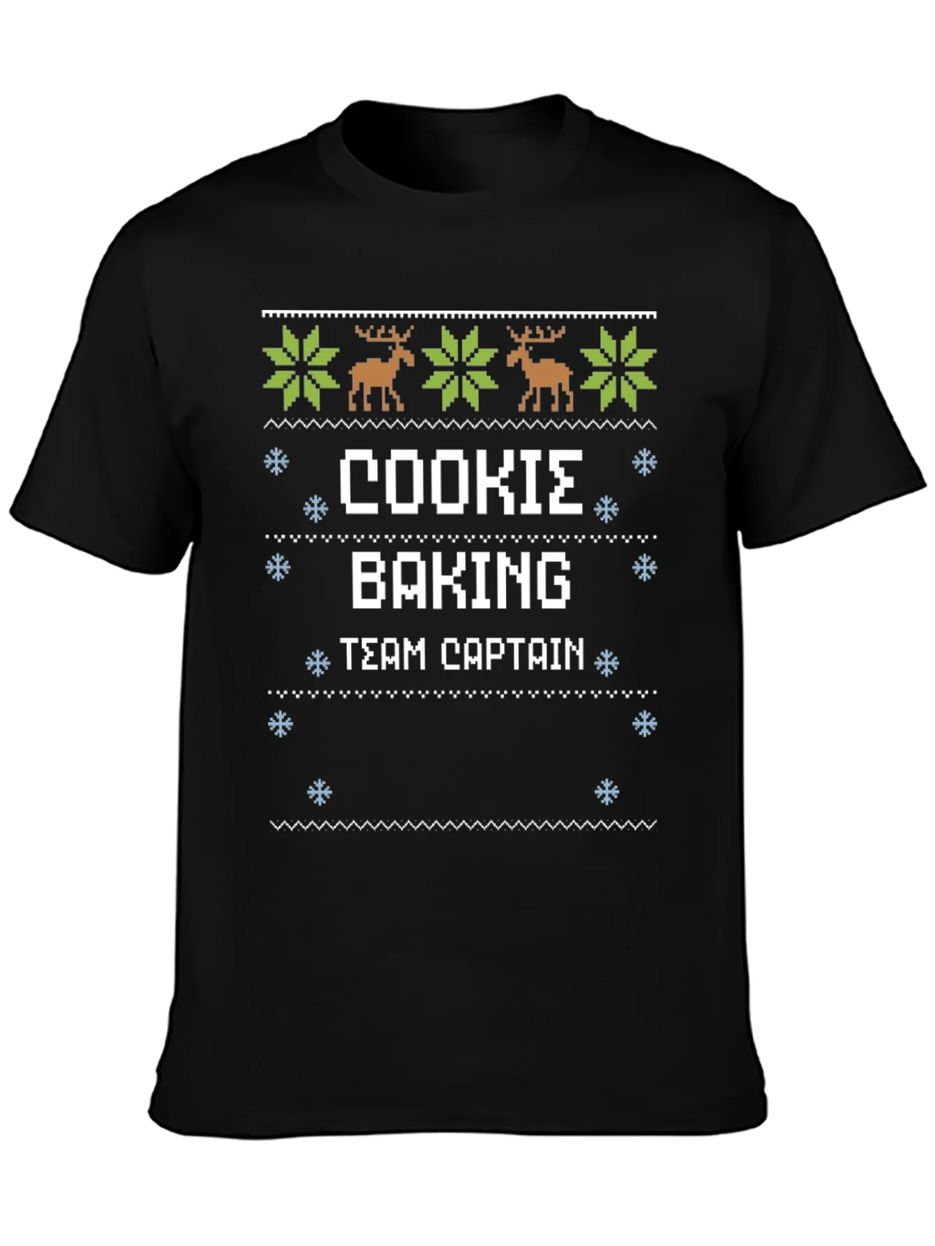 Cookie Baking Team Captain Ugly Christmas Sweater T-Shirt