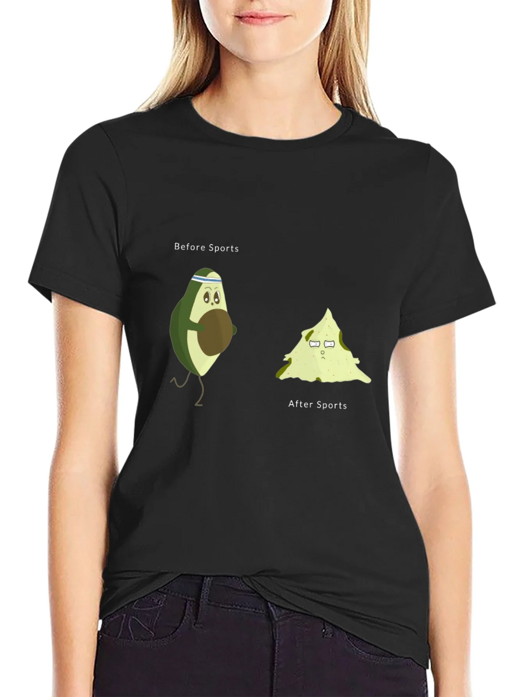 Avocado Sports Black T-Shirt
