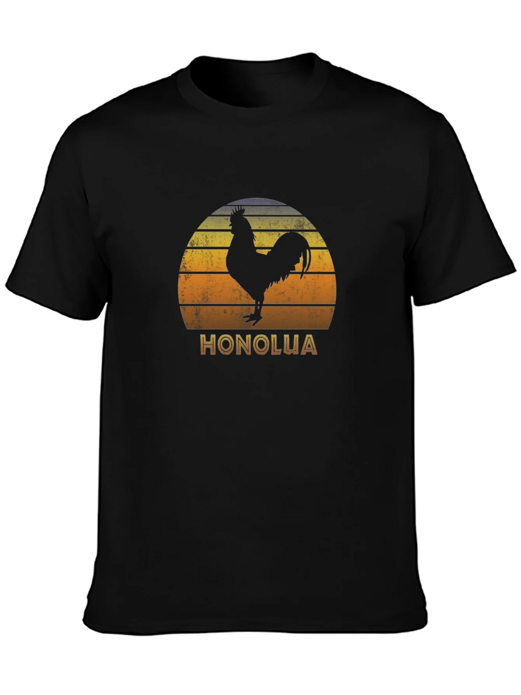 Honolua Rooster Graphic Black T-Shirt