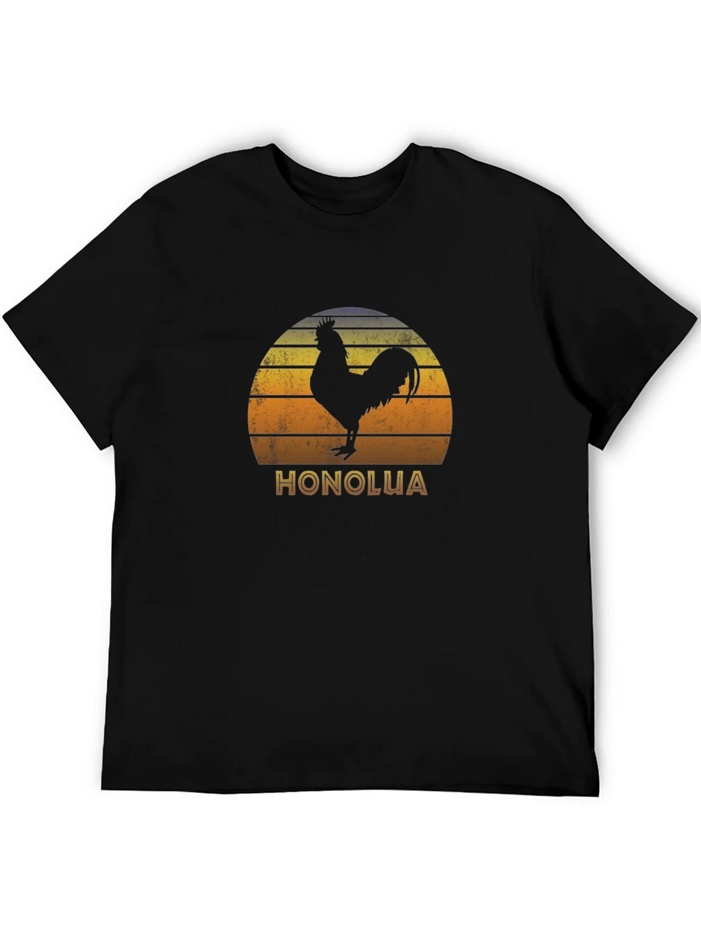 Honolua Rooster Graphic Black T-Shirt