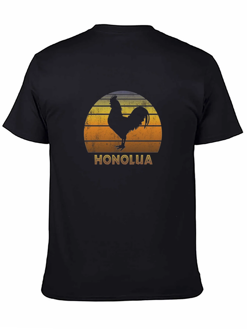 Honolua Rooster Graphic Black T-Shirt