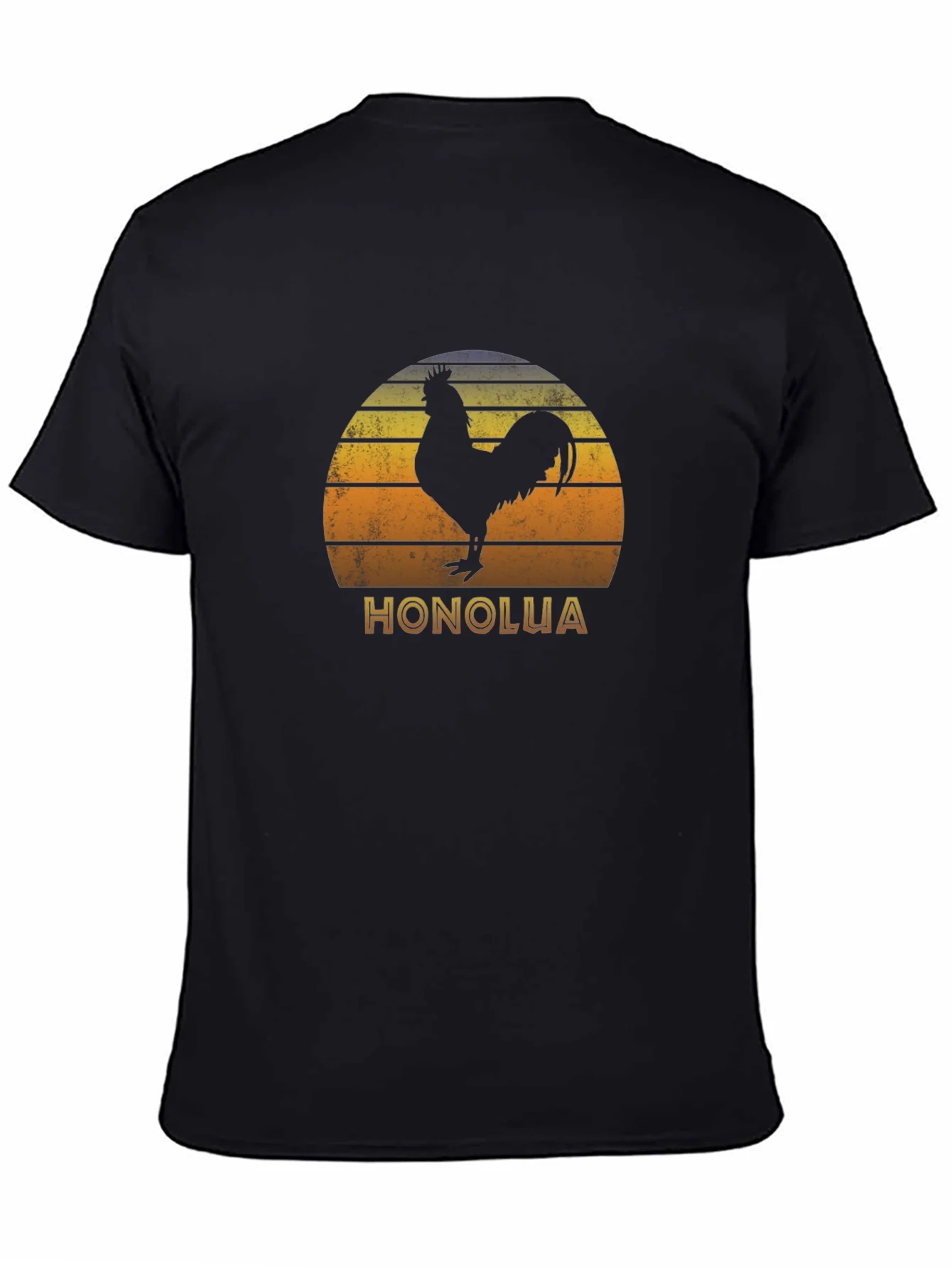 Honolua Rooster Graphic Black T-Shirt