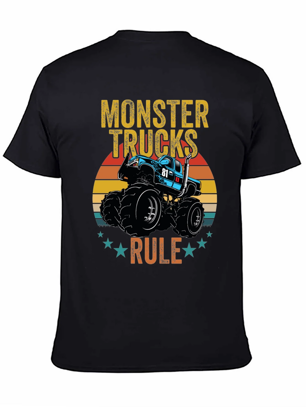 Monster Trucks Rule Graphic T-Shirt