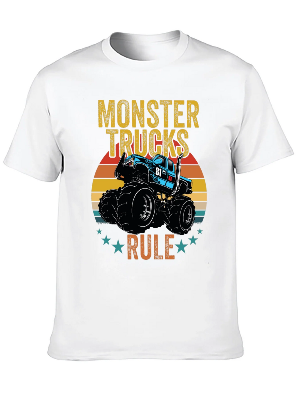 Monster Trucks Rule Graphic T-Shirt