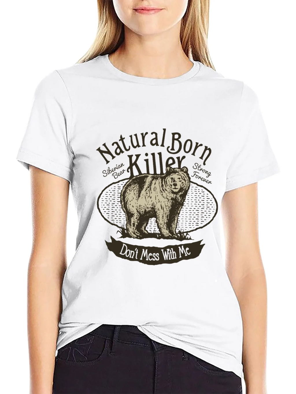 Natural Born Killer Siberian Bear Graphic Tee