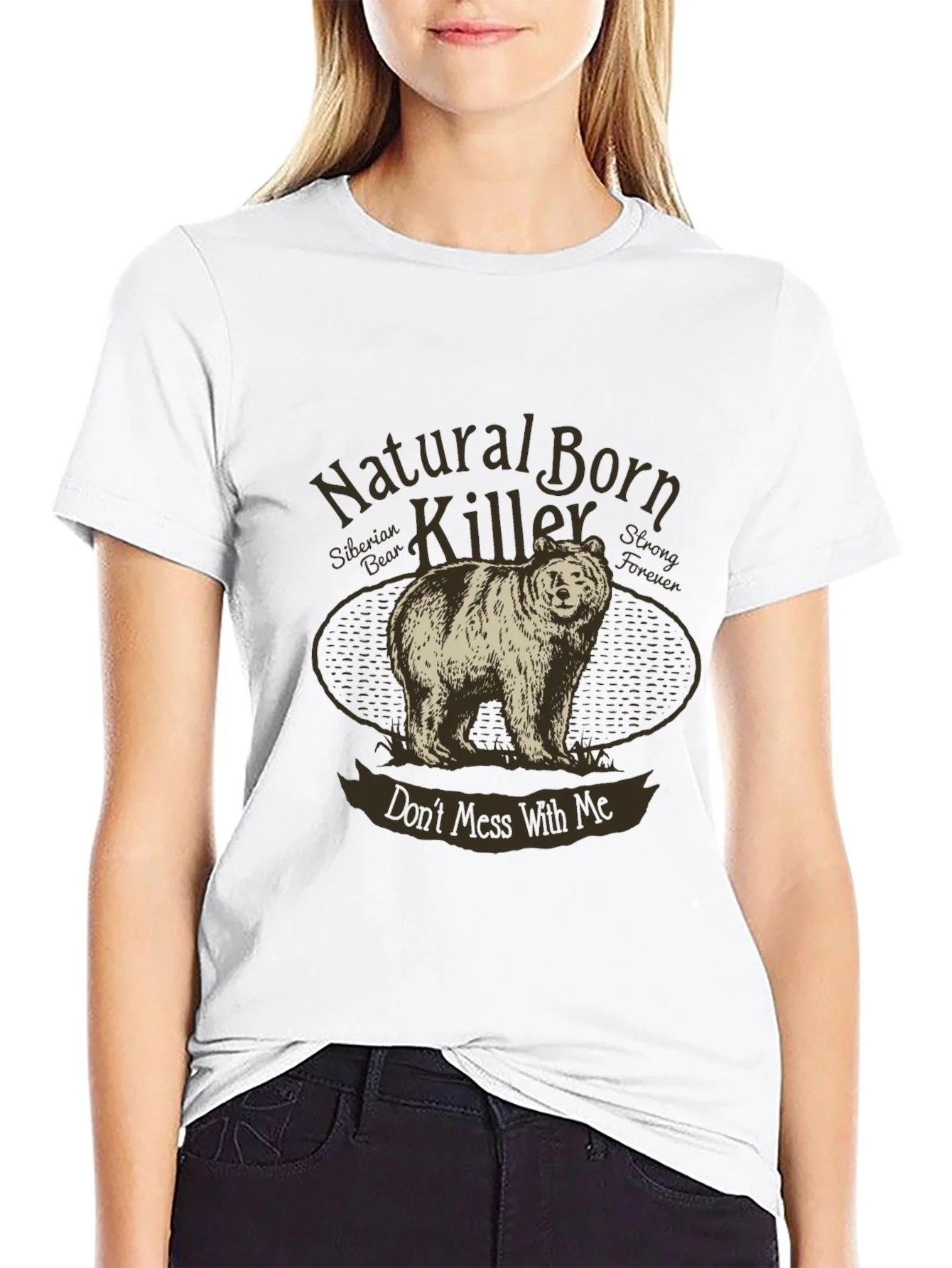 Natural Born Killer Siberian Bear Graphic Tee