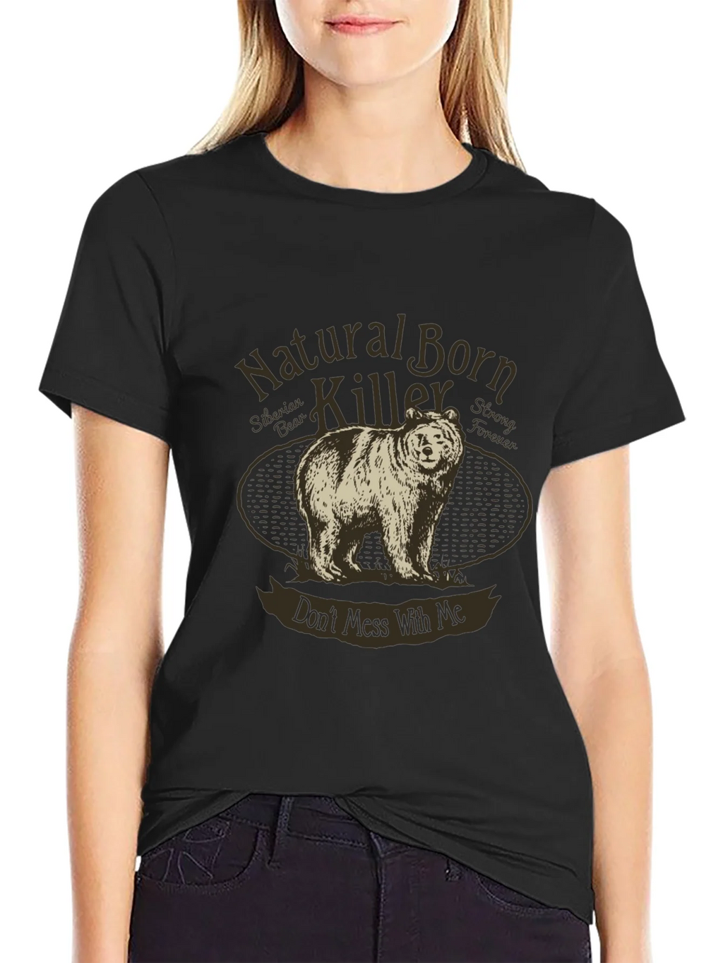 Natural Born Killer Siberian Bear Graphic Tee
