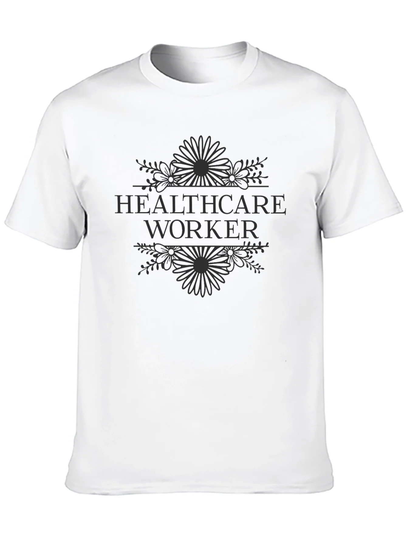 Healthcare Worker Floral T-Shirt