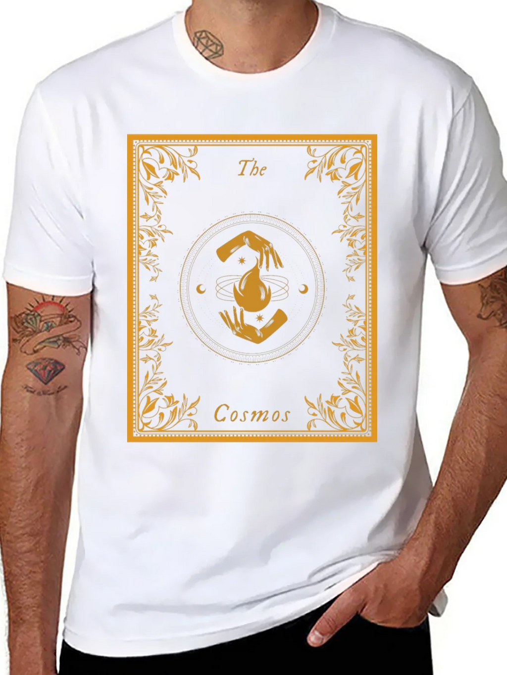 The Cosmos Graphic T-Shirt - Unisex Black Tee