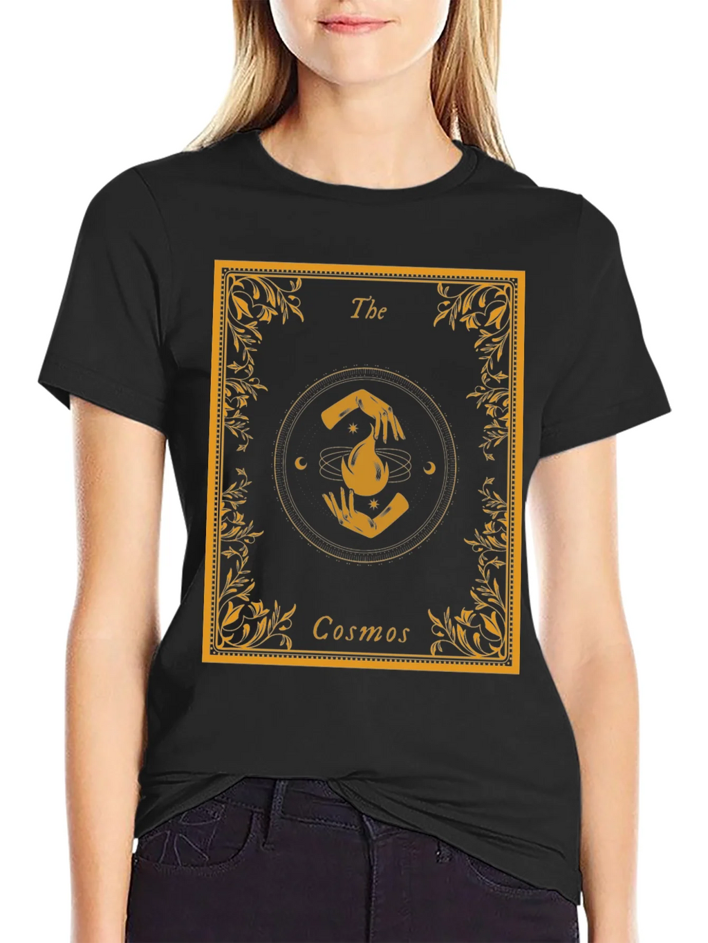 The Cosmos Graphic T-Shirt - Unisex Black Tee