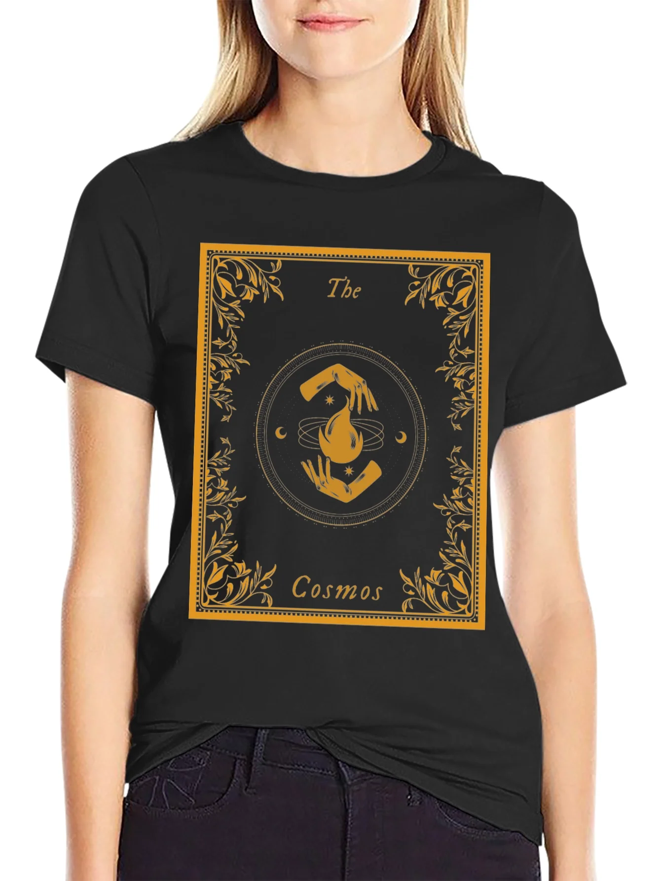 The Cosmos Graphic T-Shirt - Unisex Black Tee