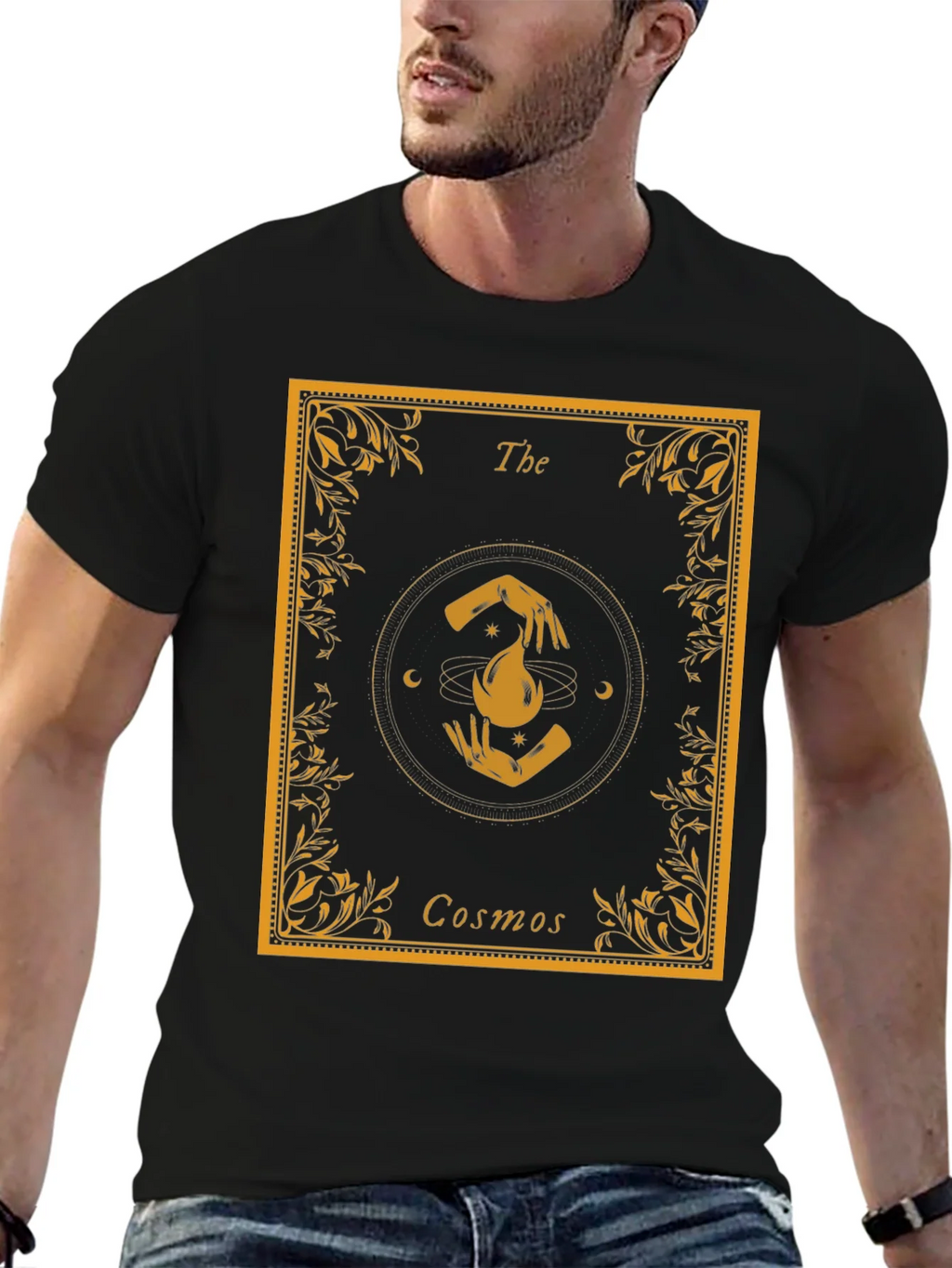 The Cosmos Graphic T-Shirt - Unisex Black Tee