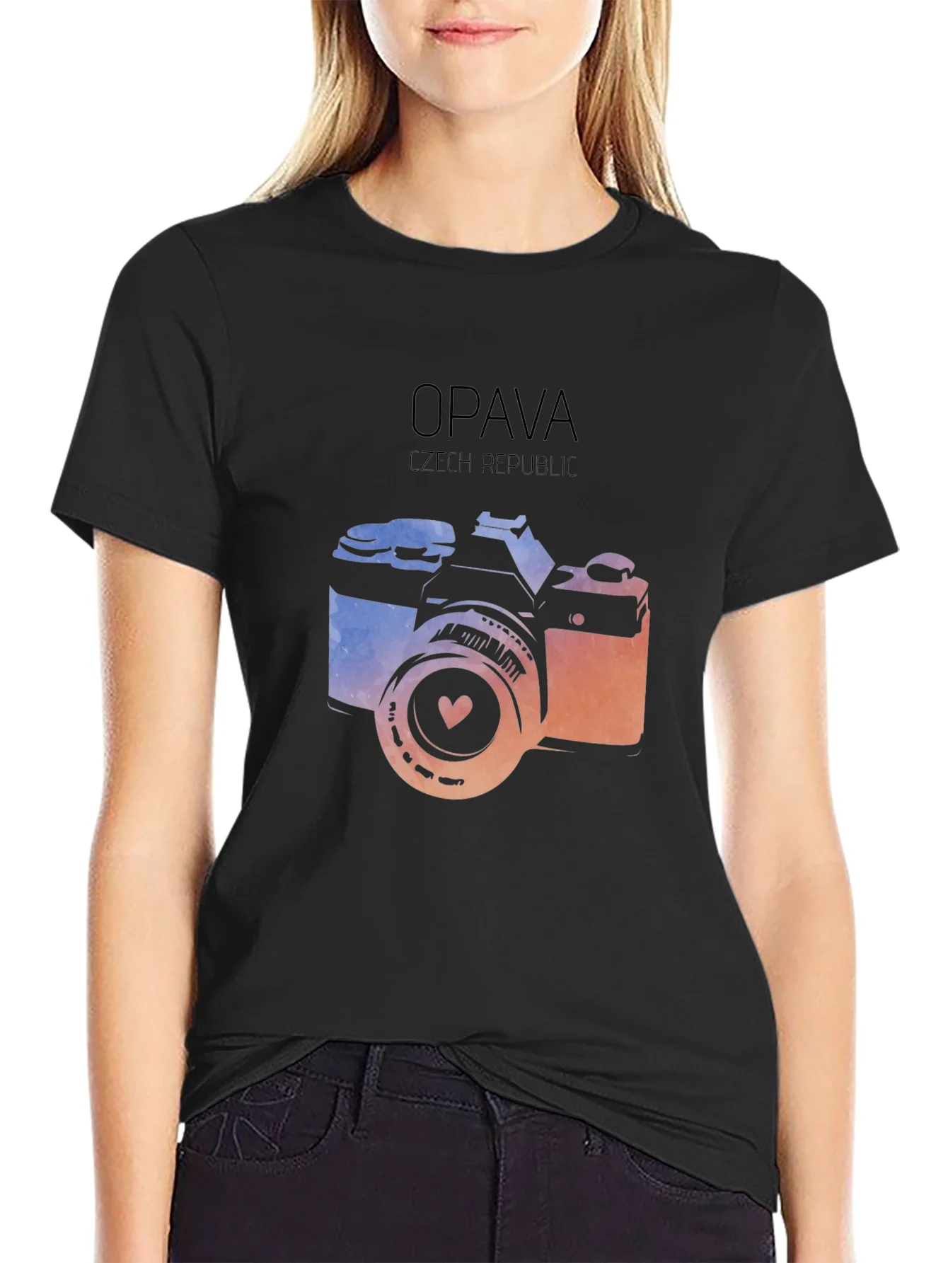 Opava Czech Republic Camera Graphic T-Shirt