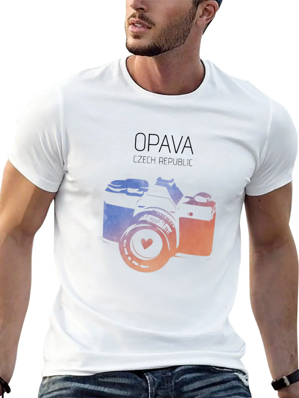 Opava Czech Republic Camera Graphic T-Shirt
