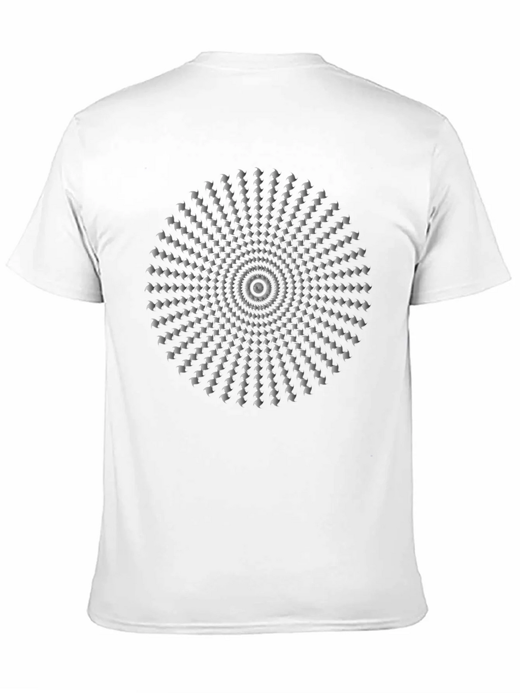 Hypnotic Illusion Black Cotton T-Shirt