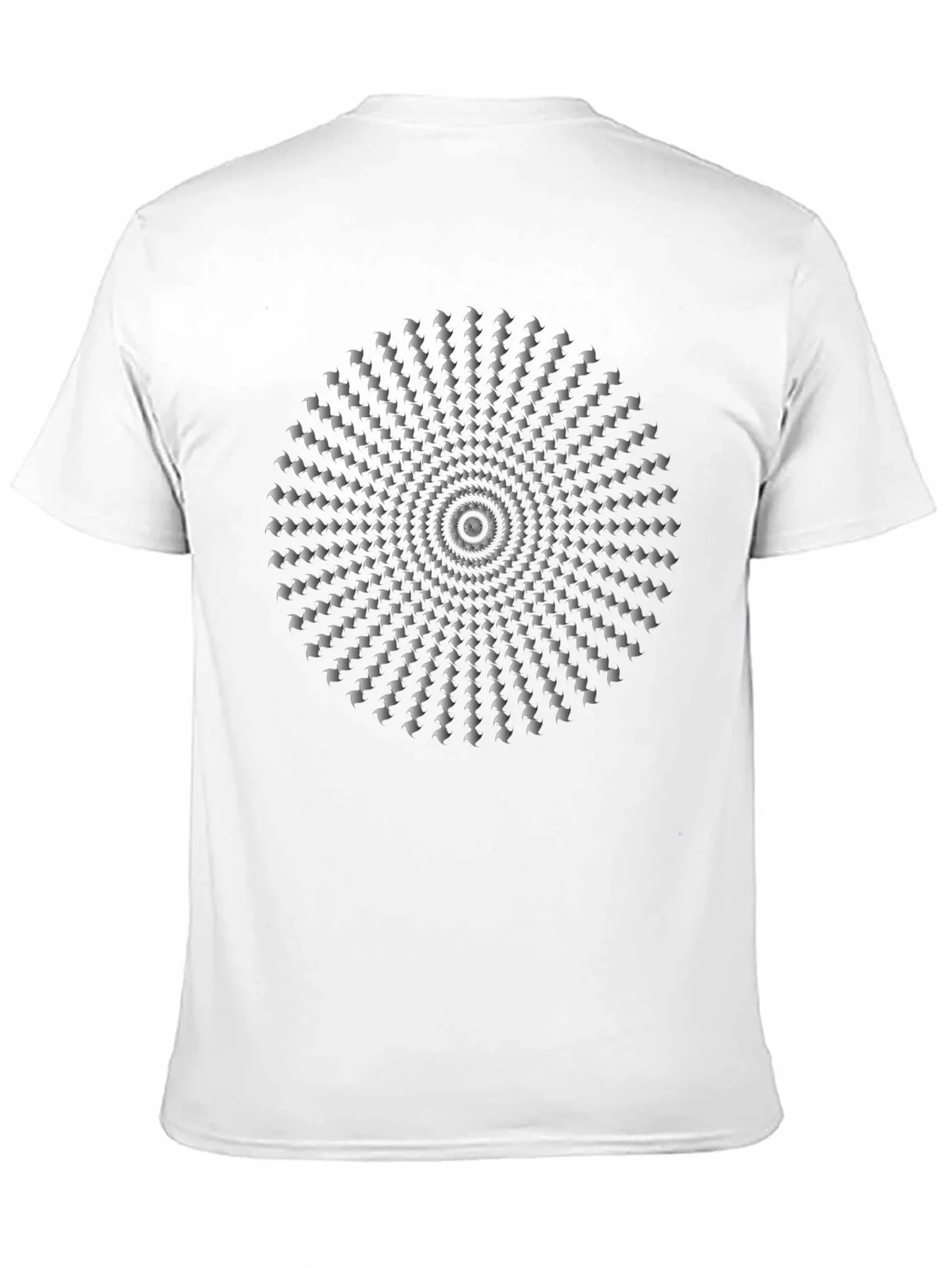 Hypnotic Illusion Black Cotton T-Shirt