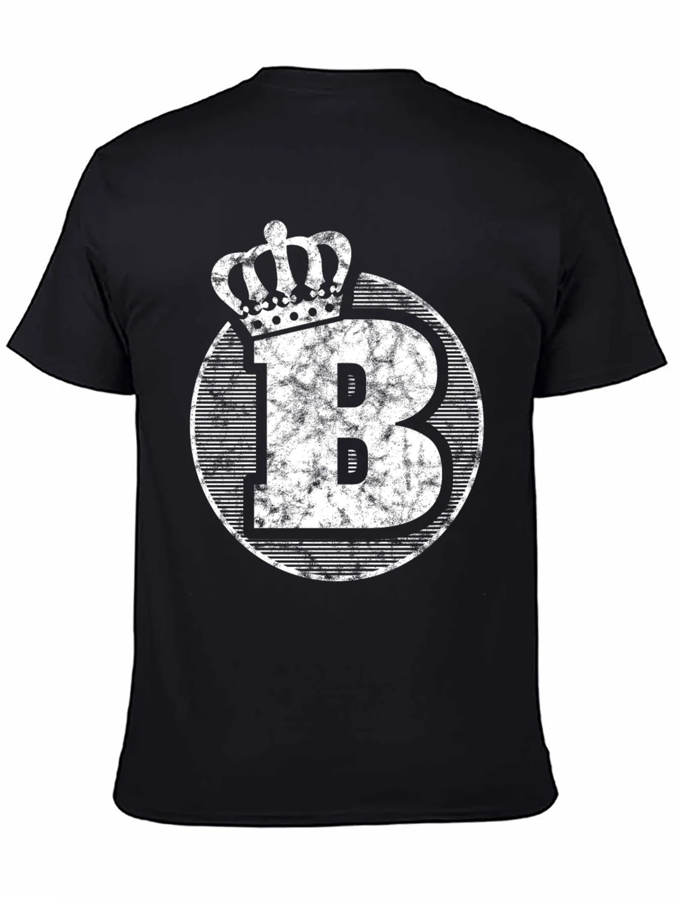 King B Graphic Tee - Crown & Letter B Design
