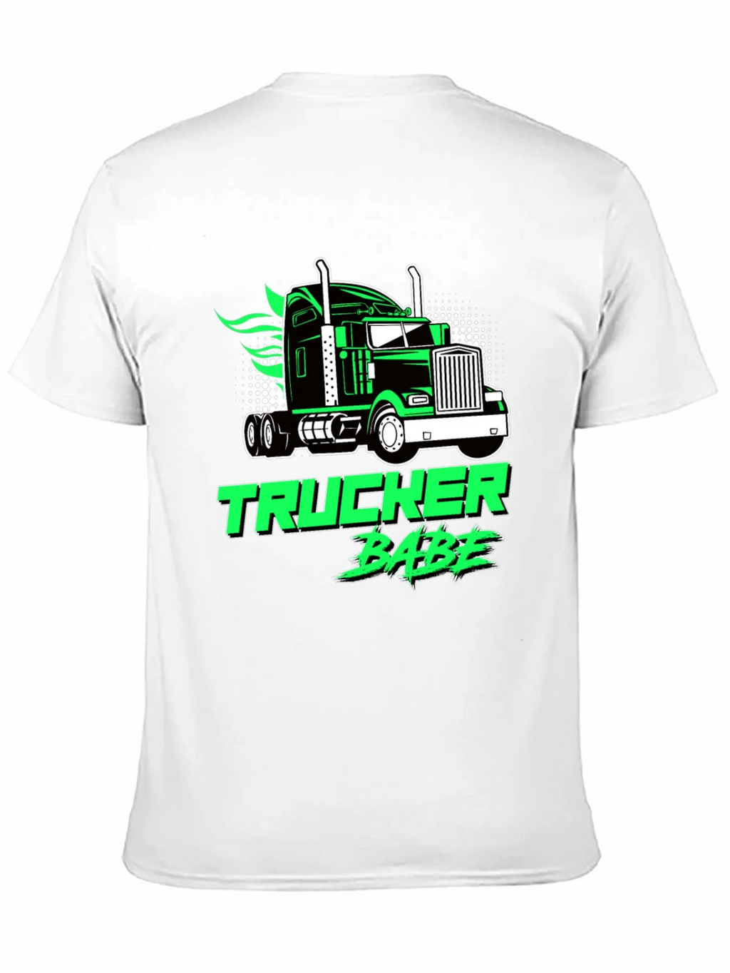 Trucker Babe Graphic Tee - Black