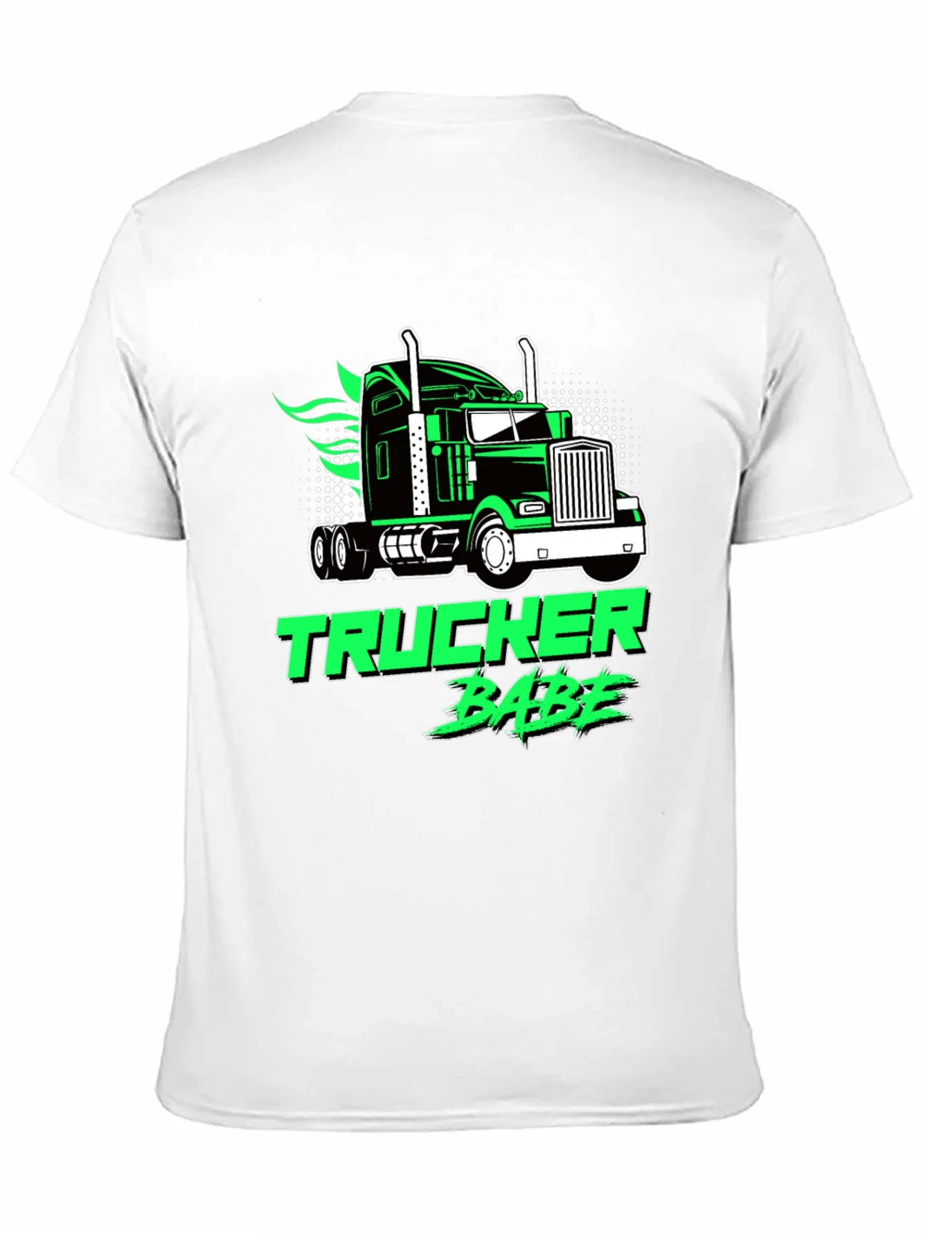 Trucker Babe Graphic Tee - Black
