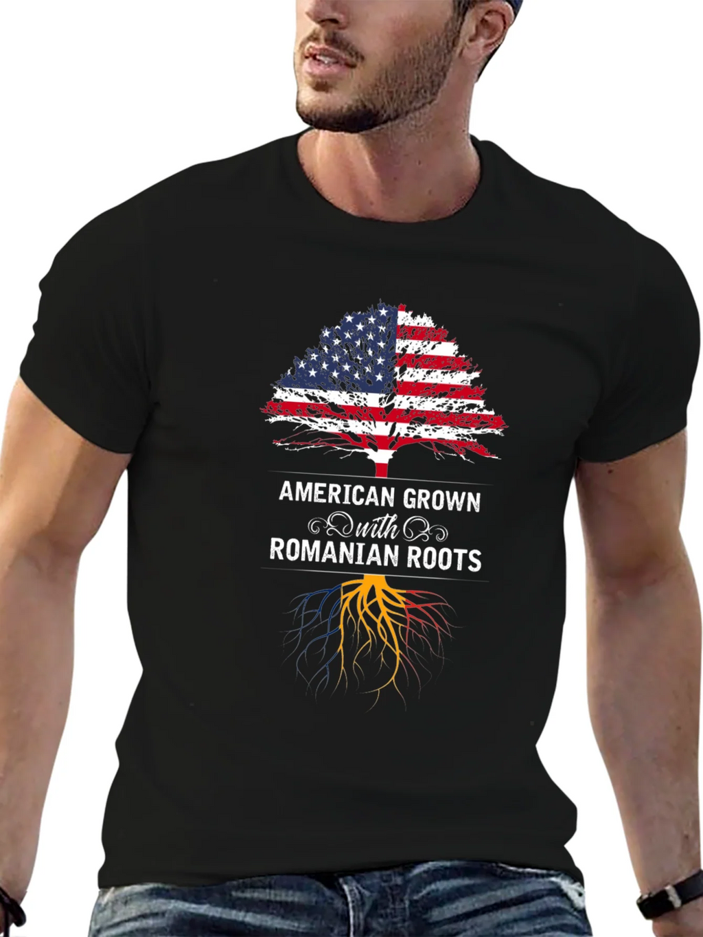 American Grown Romanian Roots T-Shirt