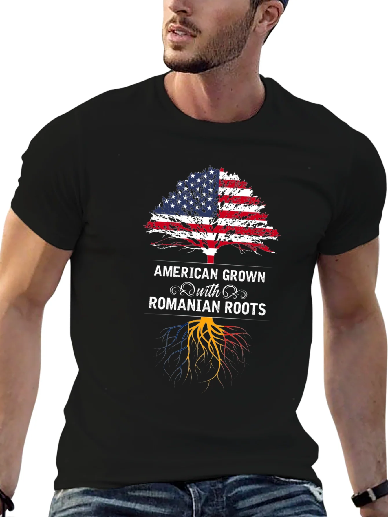 American Grown Romanian Roots T-Shirt