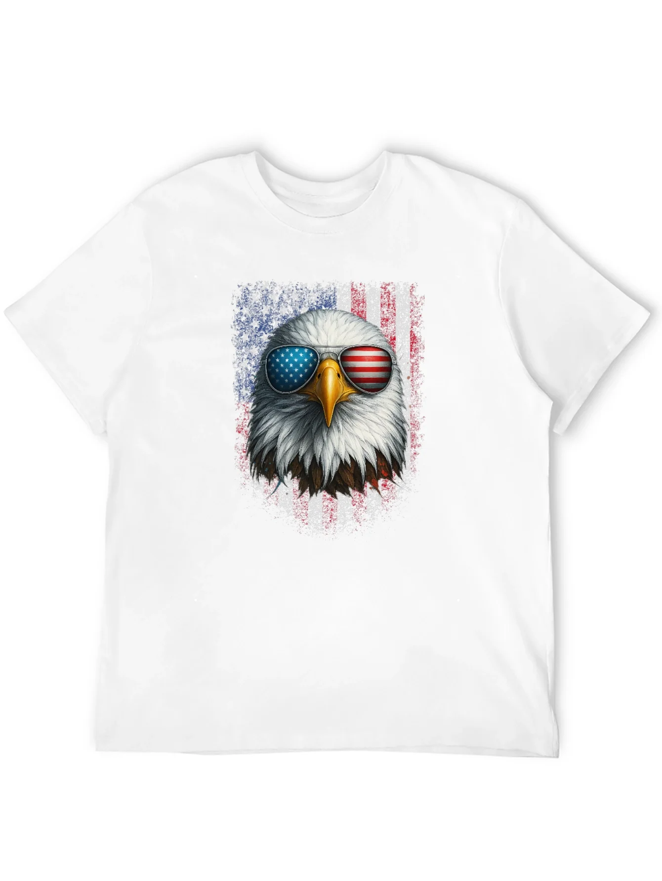 Patriotic Eagle USA Flag Graphic Tee