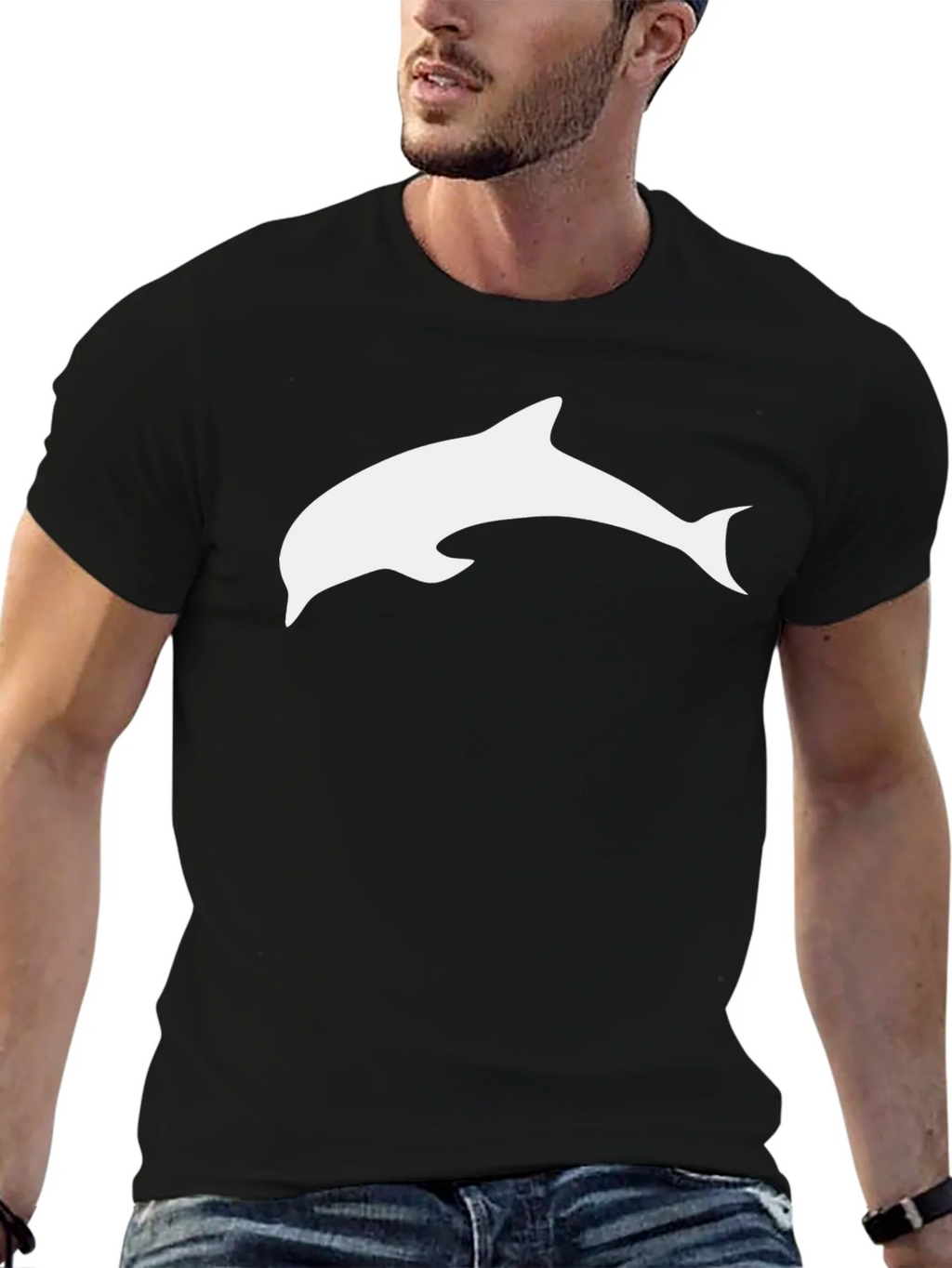 Black Dolphin T-Shirt - Casual Style