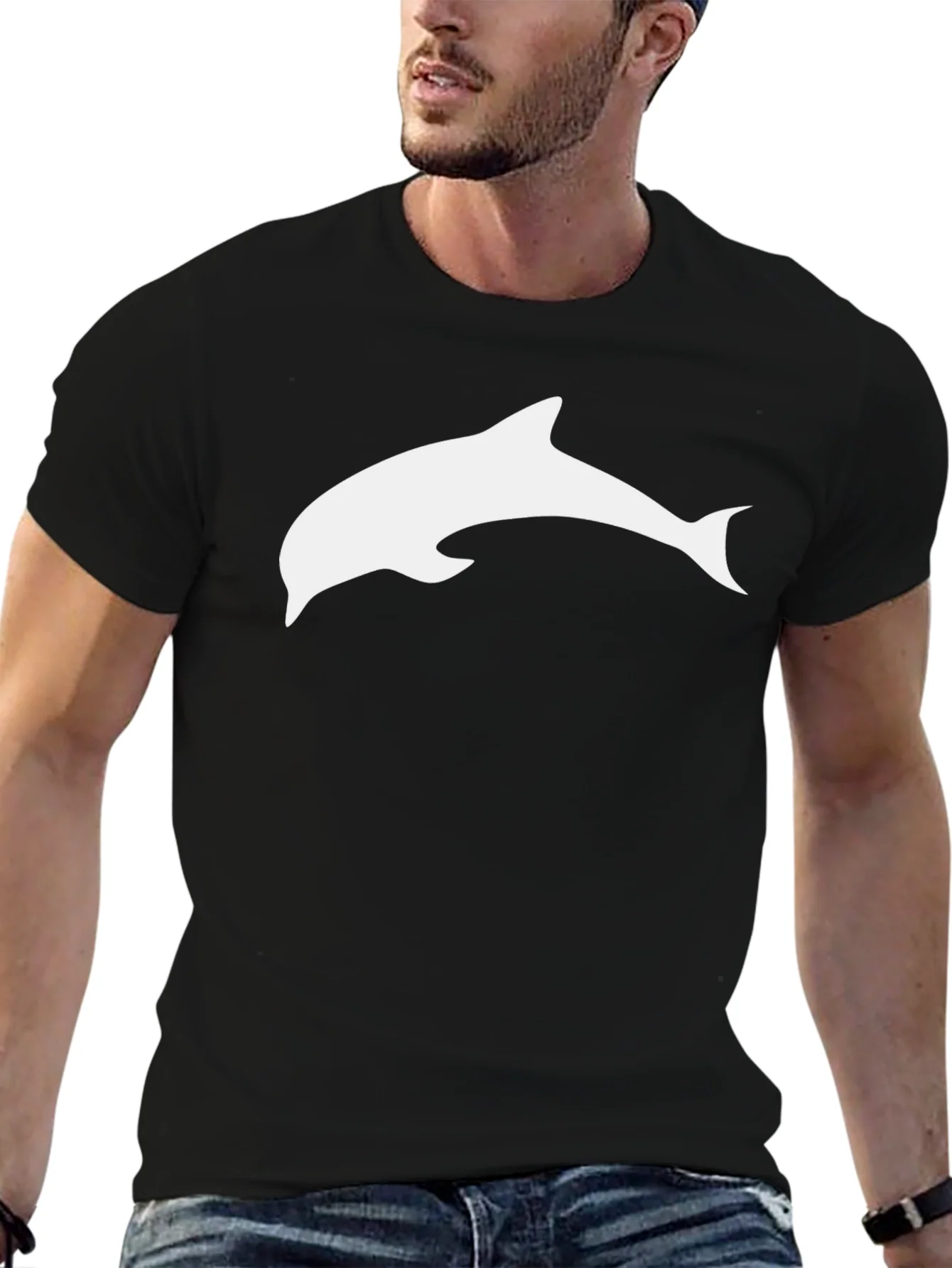 Black Dolphin T-Shirt - Casual Style