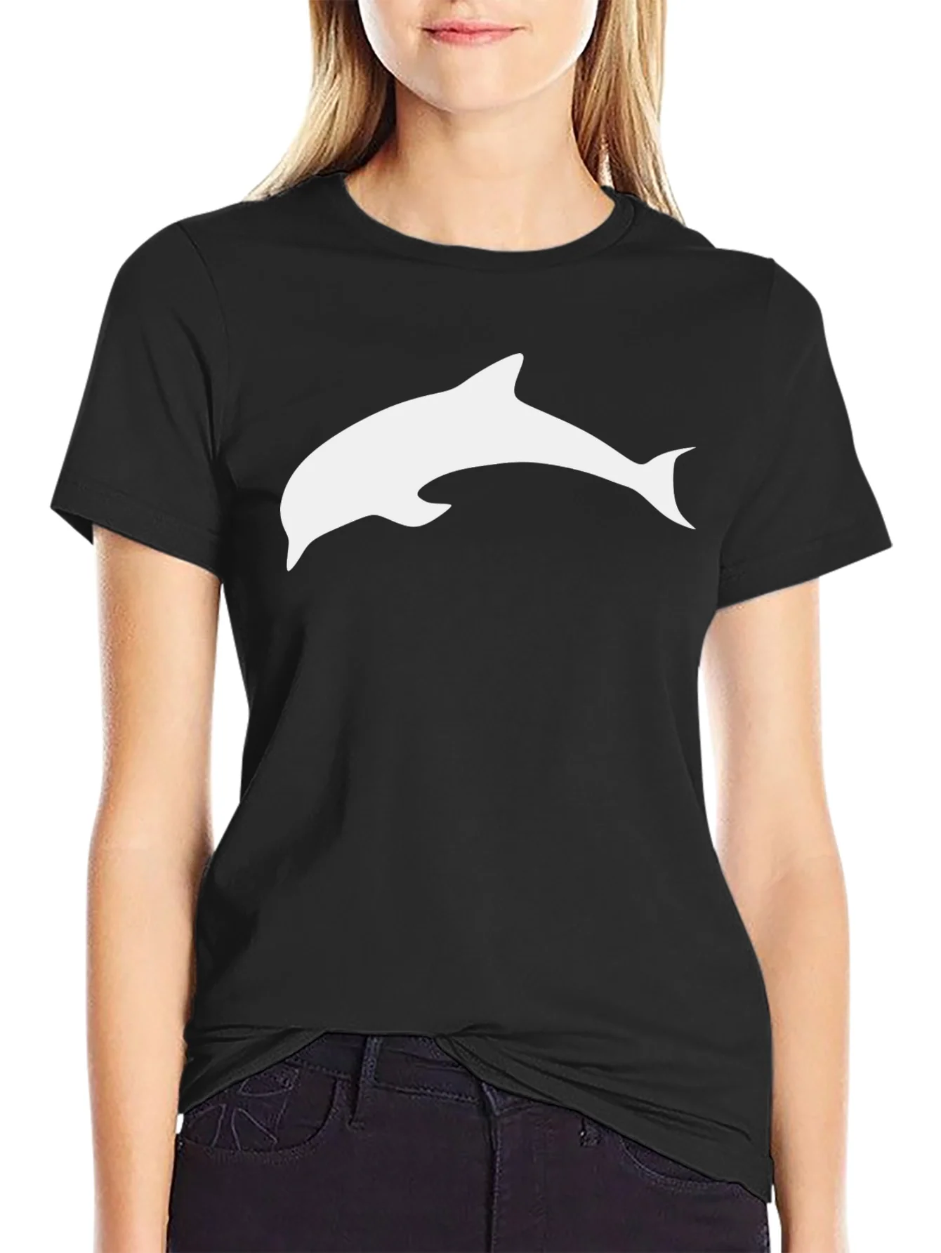 Black Dolphin T-Shirt - Casual Style