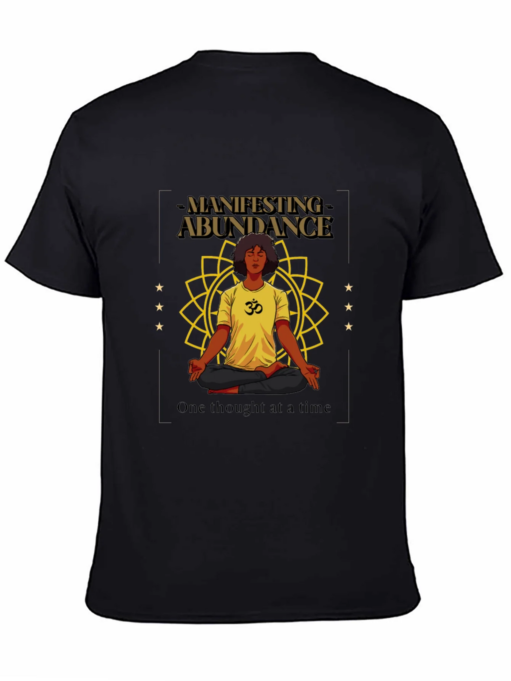 Manifesting Abundance Graphic T-Shirt - Black