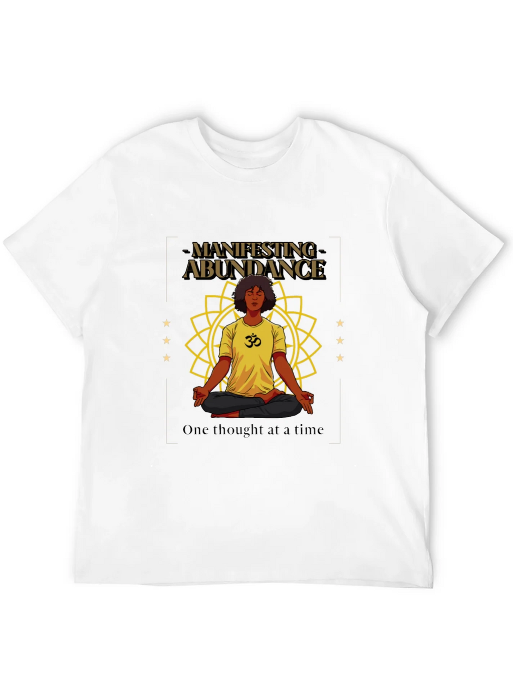 Manifesting Abundance Graphic T-Shirt - Black